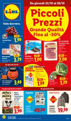 Anteprima del volantino Lidl volantino Sicilia valido a partire dal 22/10/2026
