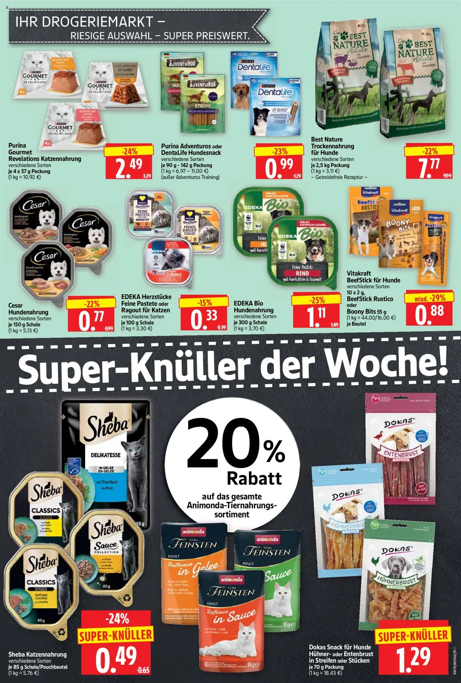 HERKULES Prospekt 	 – gültig ab 04.05.2026 | Seite: 19 | Produkte: Sheba, Thunfisch, Lachs, Kartoffeln