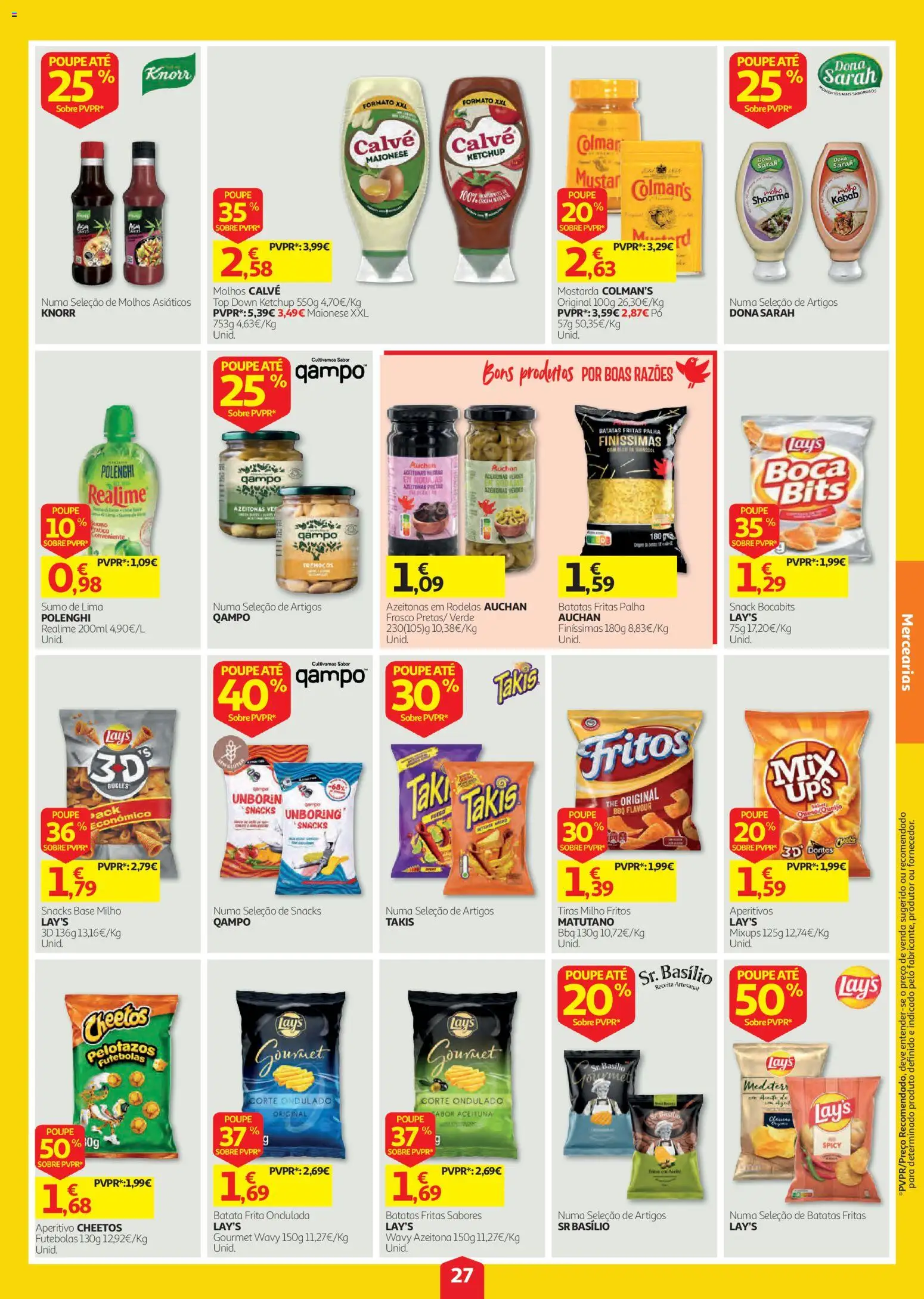 Auchan folheto │ válido de 03/09/2026 | Página: 27 | Produtos: Pó, Knorr, Mostarda, Molhos