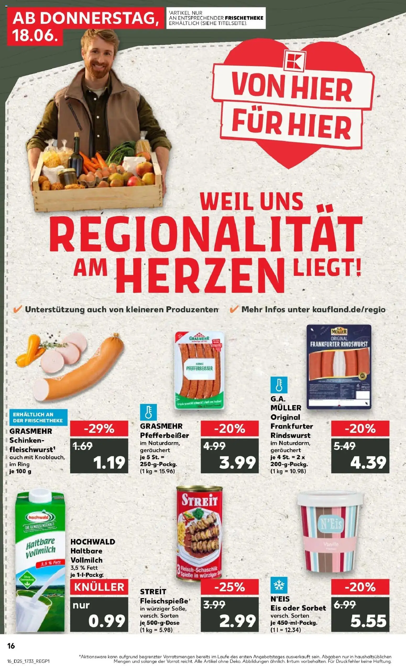 Kaufland Prospekt Mainz – gültig ab 15.06.2026 | Seite: 1 | Produkte: Schinken, Eis