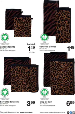 Zeeman - Prévisualisation de Zeeman catalogue valide à partir de 22/08/2026 | Page: 27 | Produits: Coton, Gant de toilette, Serviette de toilette