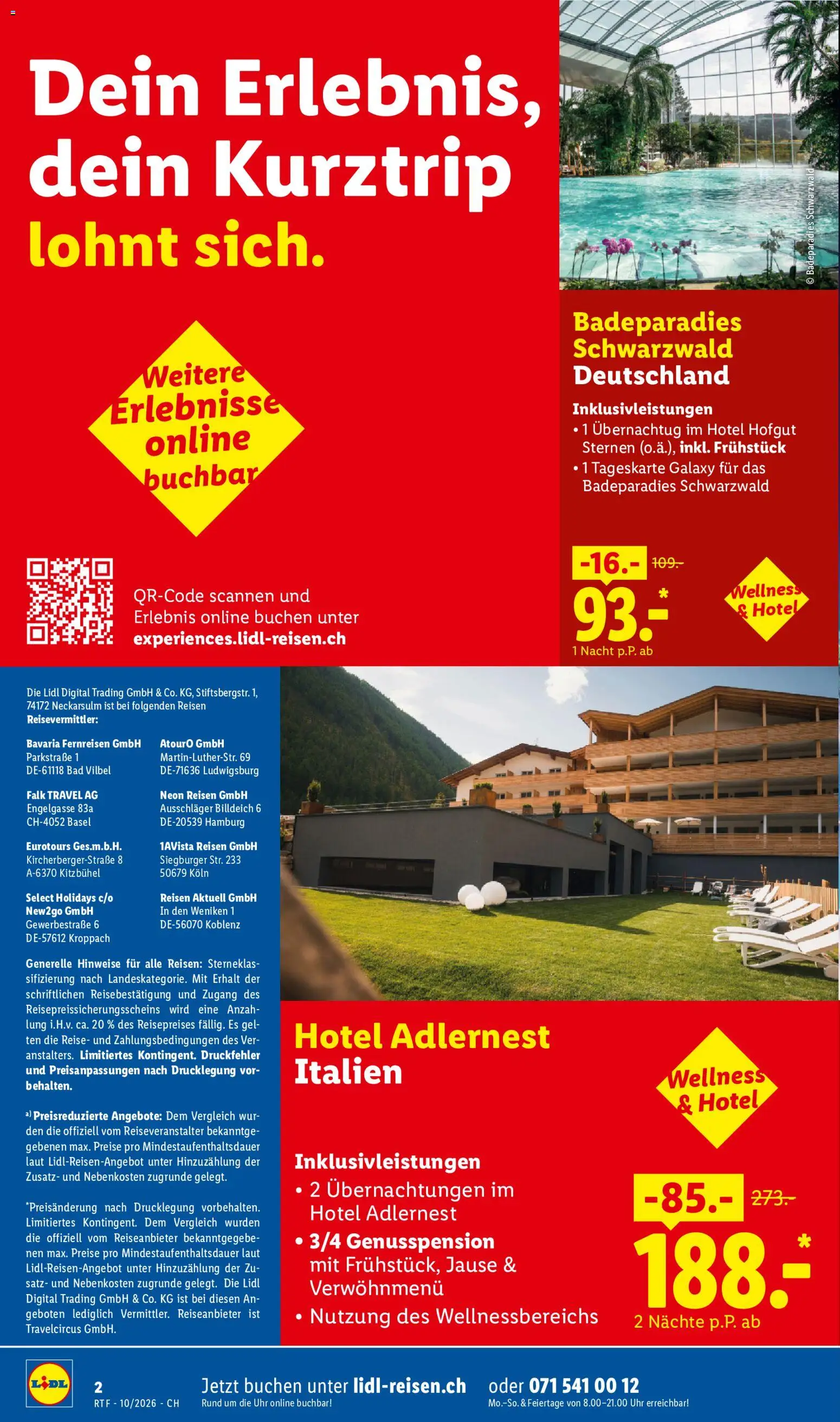 Lidl aktionen Oktober/November Reise-Highlights – gültig ab 14.10.2026 | Seite: 2