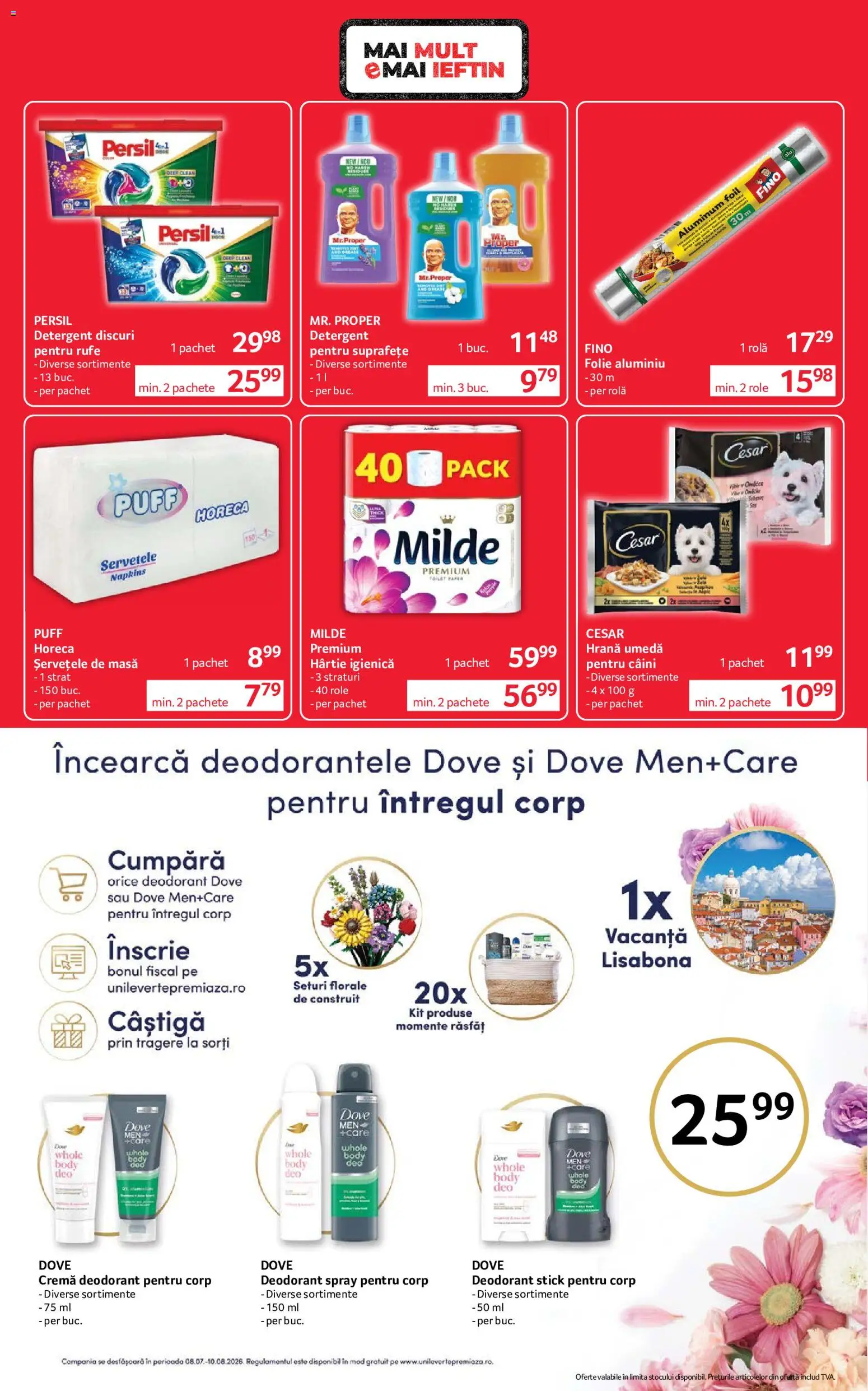 Noul catalog Selgros – valabil de la 10.07.2026 | Pagină: 24 | Produse: Body, Masă, Role, Cremă