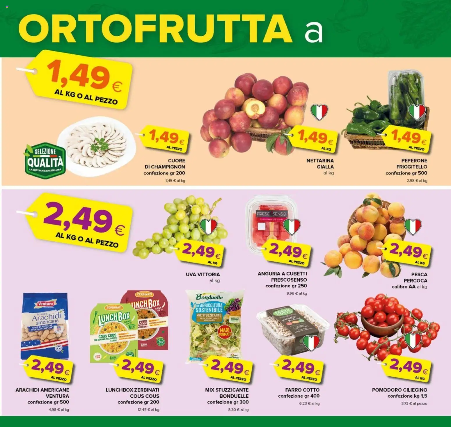 Volantino Oasi del 09/08/2026 | Pagina: 11 | Prodotti: Pomodoro, Pesca, Uva, Arachidi