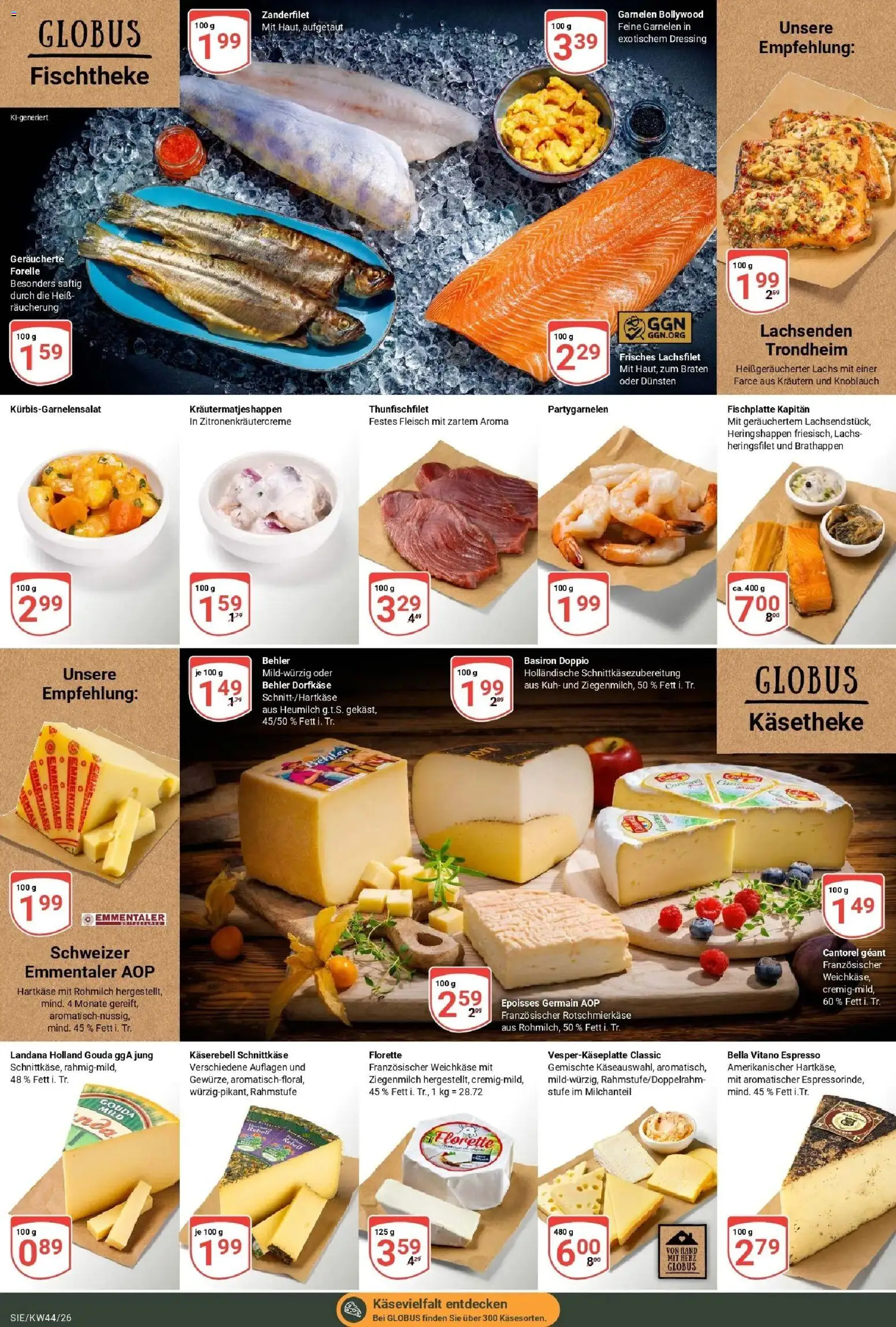Globus Prospekt Siegen – gültig ab 26.10.2026 | Seite: 13 | Produkte: Dressing, Garnelen, Knoblauch, Fleisch