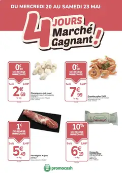 Promocash - Prévisualisation de Promocash 4 jours marché gagnant valide à partir de 20.05.2026