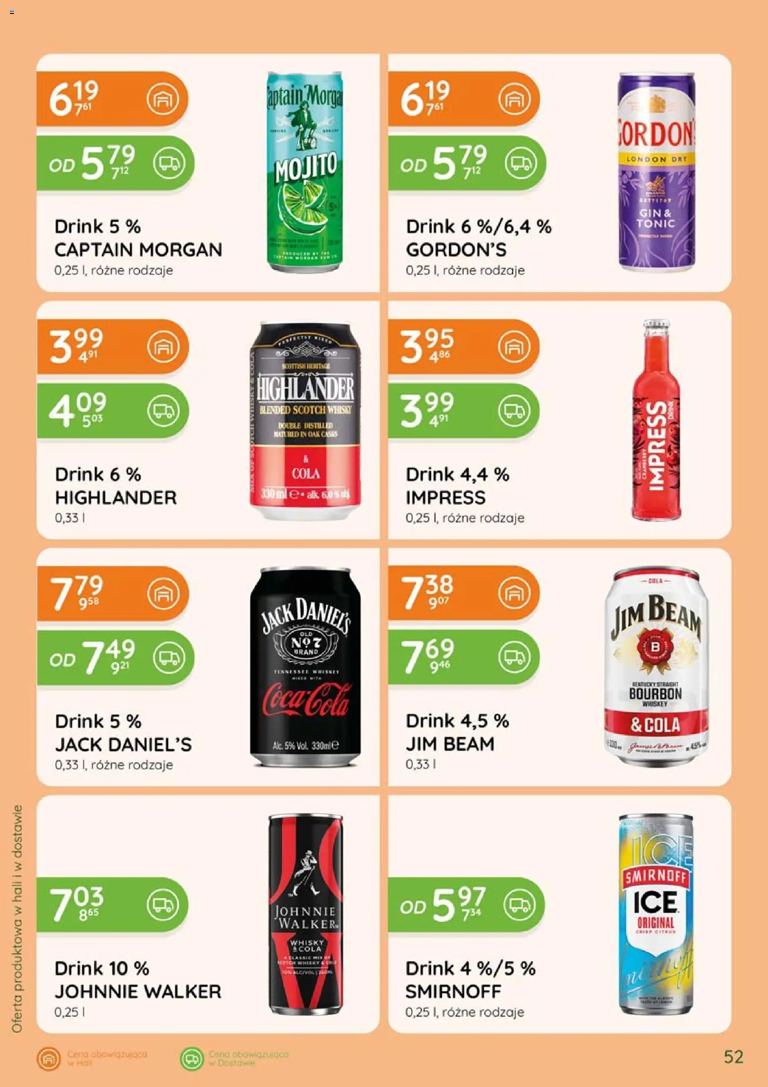 Eurocash gazetka - Katalog Alkoholowy od 01.09.2026 | Strona: 52 | Produkty: Bourbon, Scotch whisky, Jim Beam, Whisky
