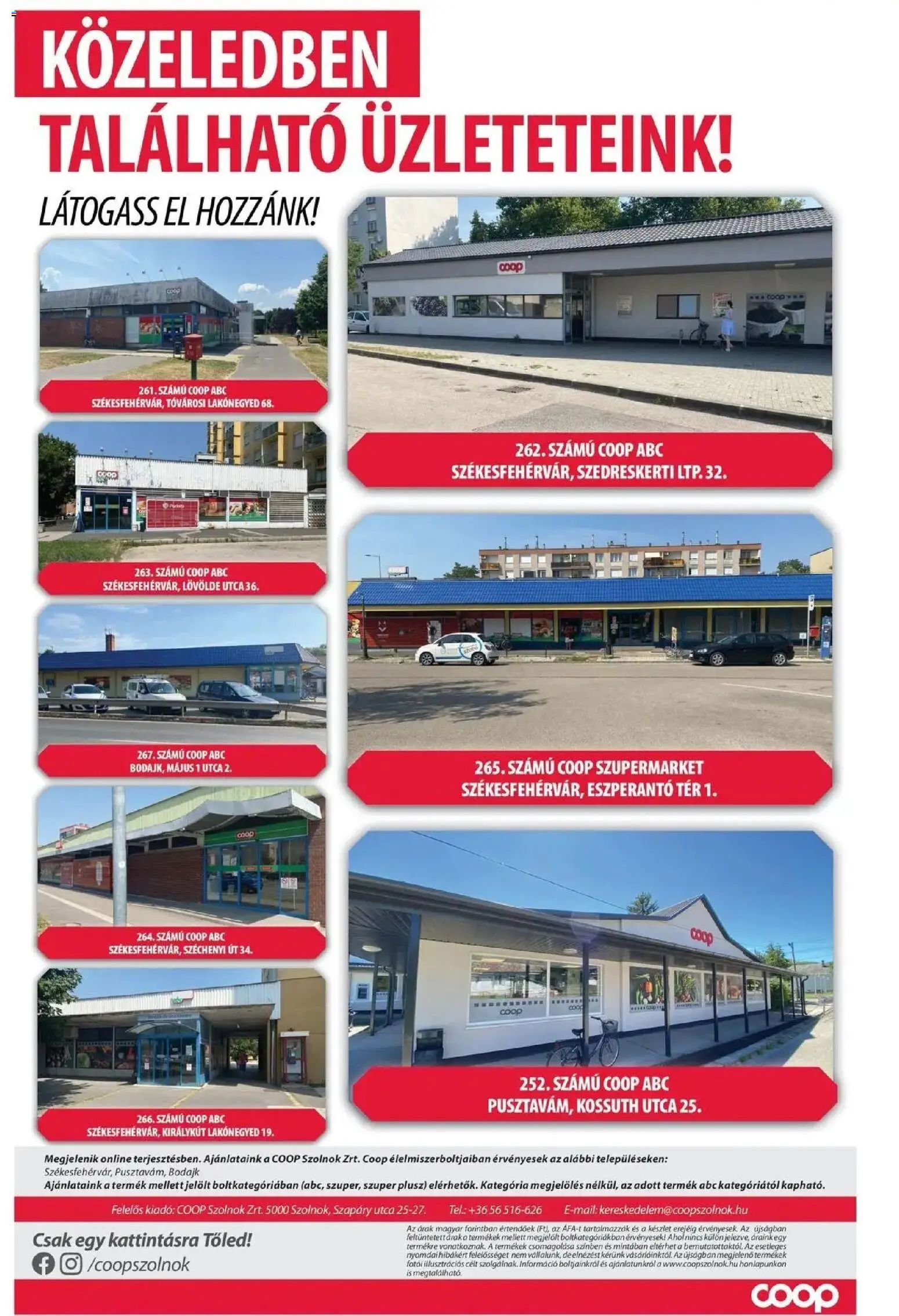 COOP Szolnok akciós újság Székesfehérvár - 2026.10.01. -tól/töl > akció, lapozható szórólap 🛍️ | Oldal: 7