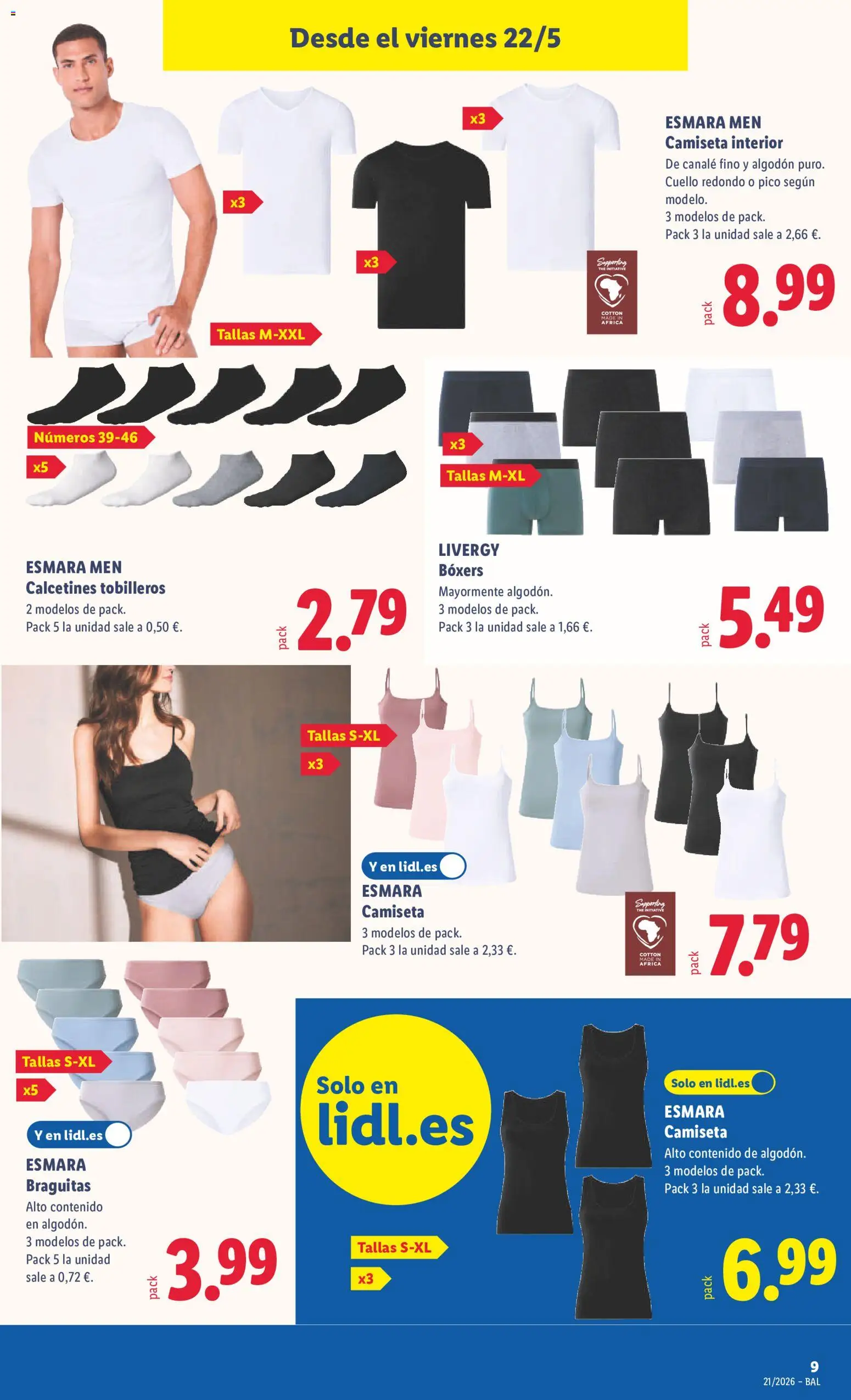 Lidl folleto de bazar │ válido desde el 18.05.2026 | Página: 23 | Productos: Boxers