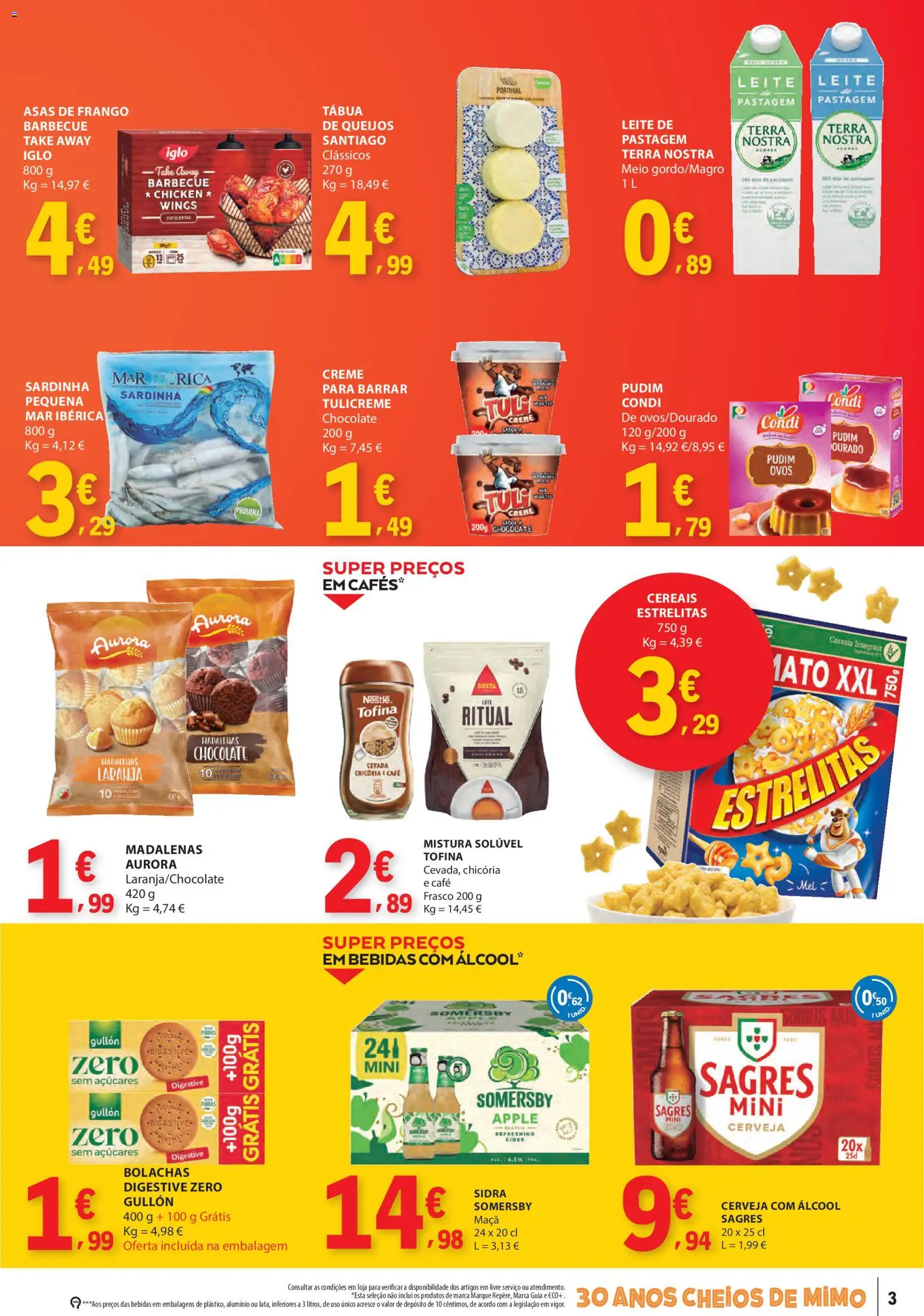 E.Leclerc Catálogo Fim de Semana │ válido de 31/07/2026 | Página: 3 | Produtos: Pudim, Leite, Ovos, Chocolate