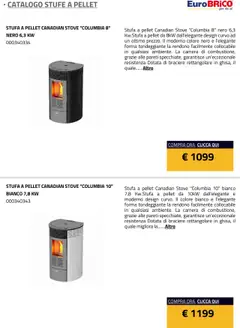 Anteprima del volantino Eurobrico Stufe a Pellet catalogo valido a partire dal 23.07.2025 | Pagina: 8 | Prodotti: Pellet, Stufa a pellet, Stufa
