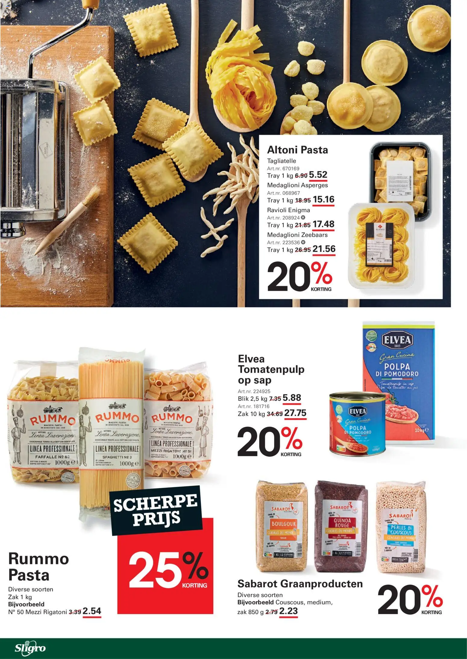 {H1} | Pagina: 16 | Producten: Sap, Zak, Quinoa, Asperges