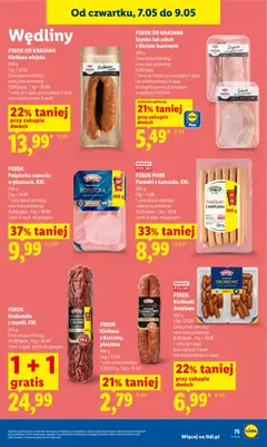 Pogląd oferty "PIKOK OD KRAJANA Kiełbasa wiejska, Kiełbasa wiejska, 500 g" - ważna od 07.05.2026 | Strona: 75