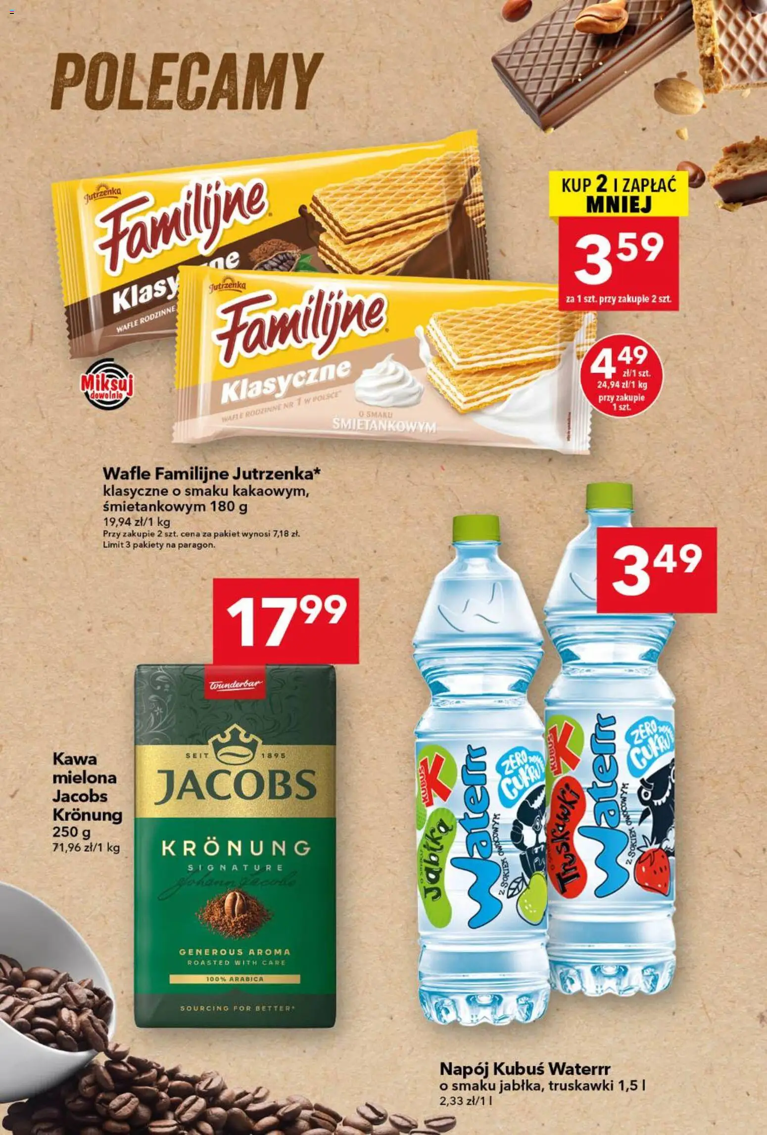 Lewiatan gazetka od 18.06.2026 | Strona: 9 | Produkty: Wafle, Kawa, Truskawki