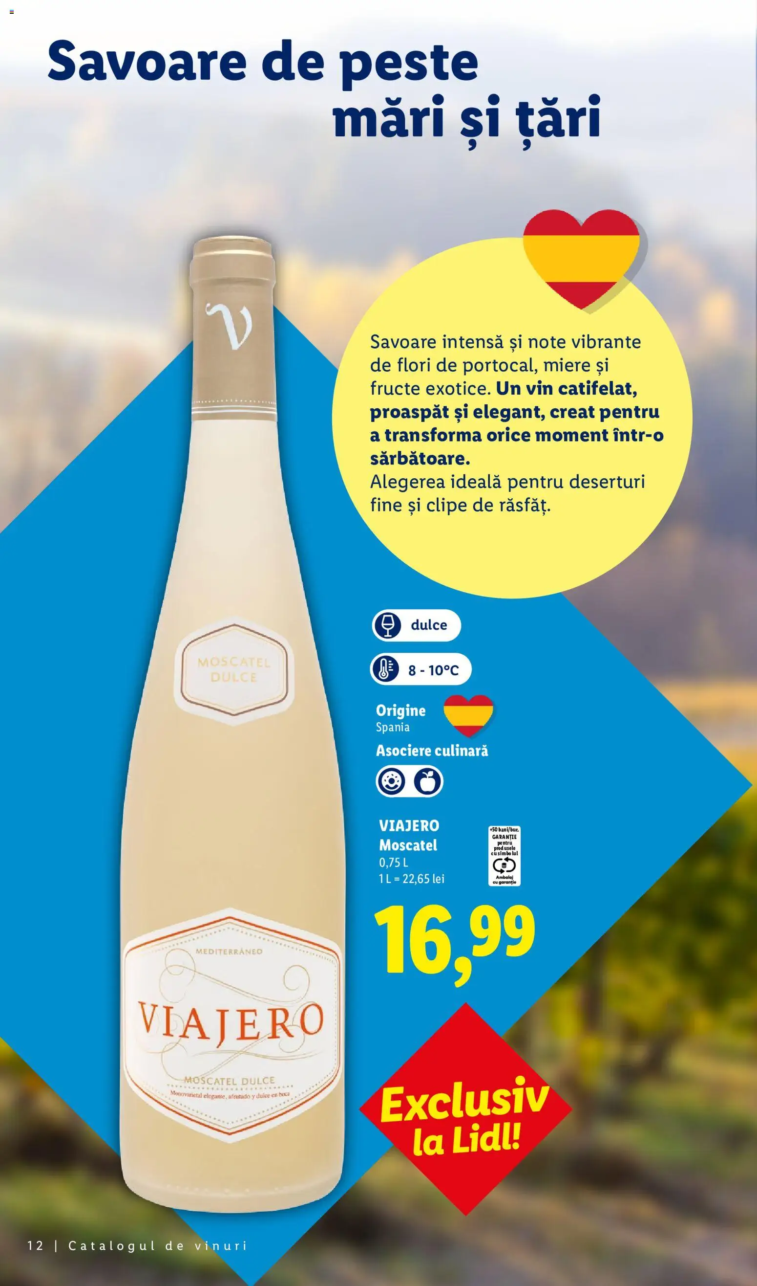 Noul catalog Lidl – valabil de la 28.09.2026 | Pagină: 12 | Produse: Vin, Pește, Flori, Fructe