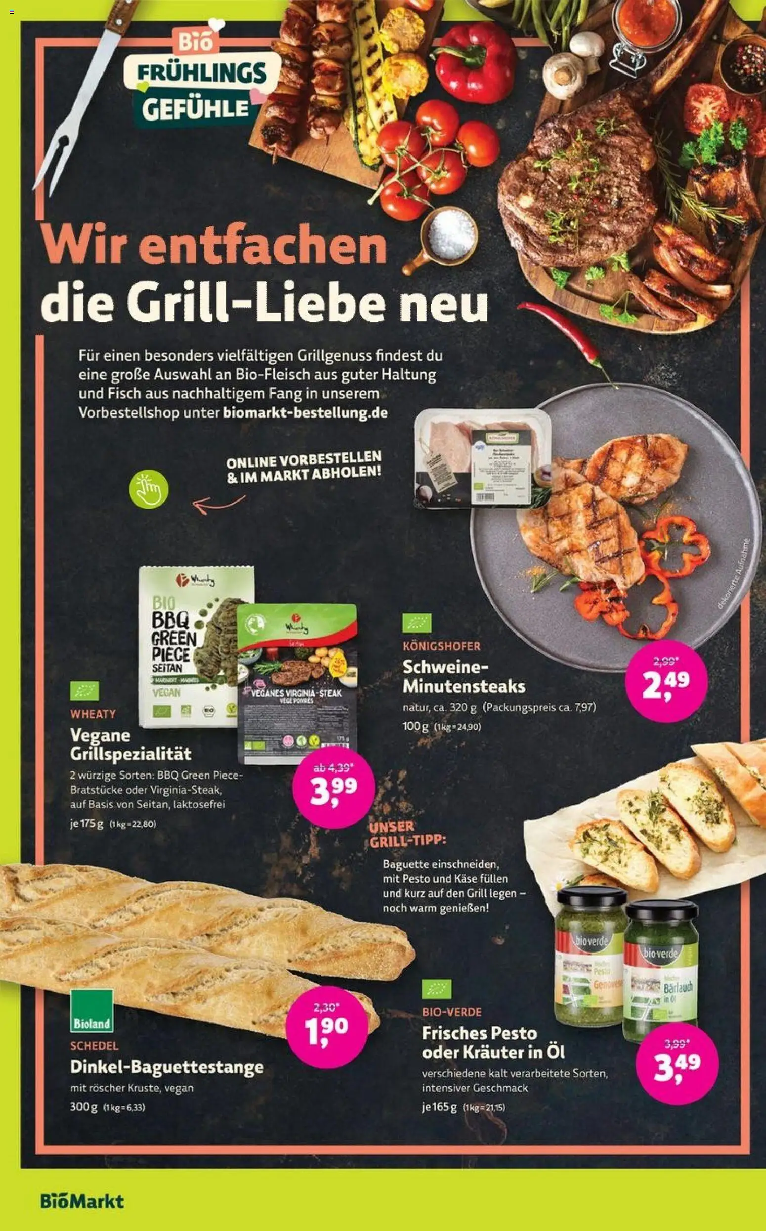 BioMarkt Prospekt 	 – gültig ab 20.05.2026 | Seite: 8 | Produkte: Grill, Öl, Baguette, Fisch