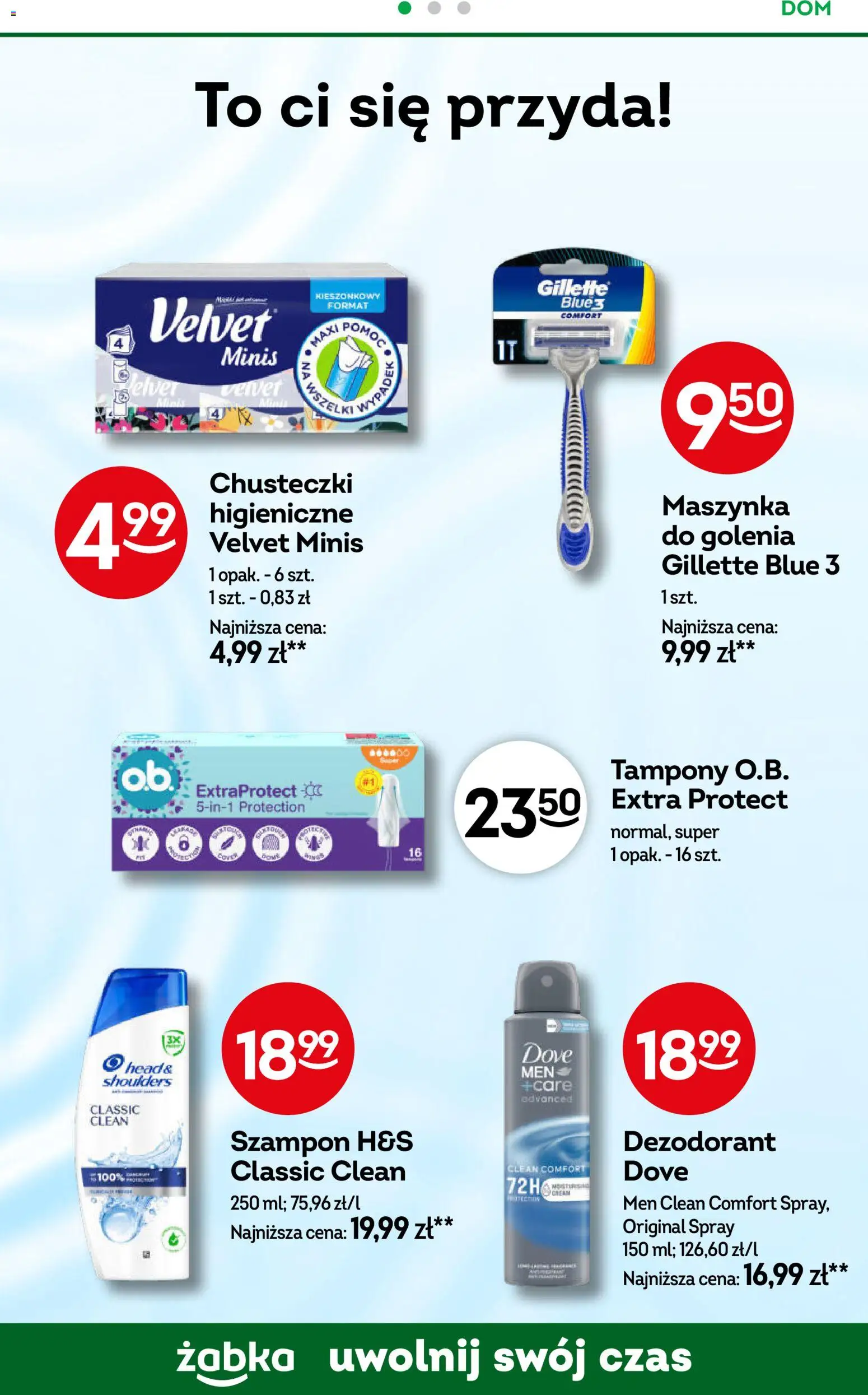 Żabka gazetka od 21.10.2026 | Strona: 68 | Produkty: Gillette, Tampony, Szampon, Dezodorant