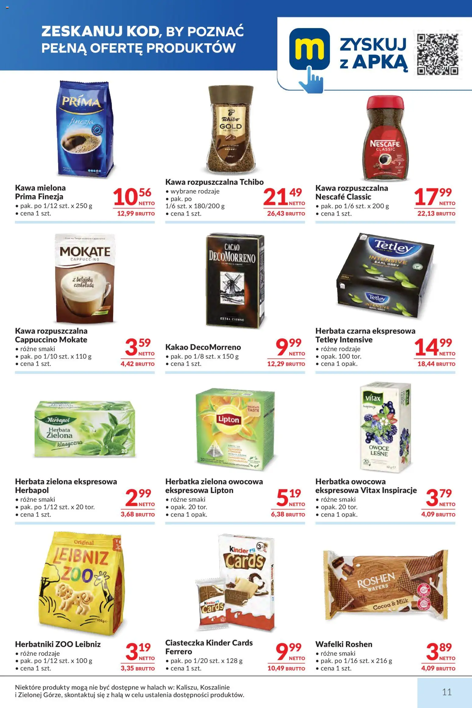 Makro gazetka od 18.08.2026 | Strona: 11 | Produkty: Herbata czarna, Kawa rozpuszczalna, Tchibo, Ciasteczka