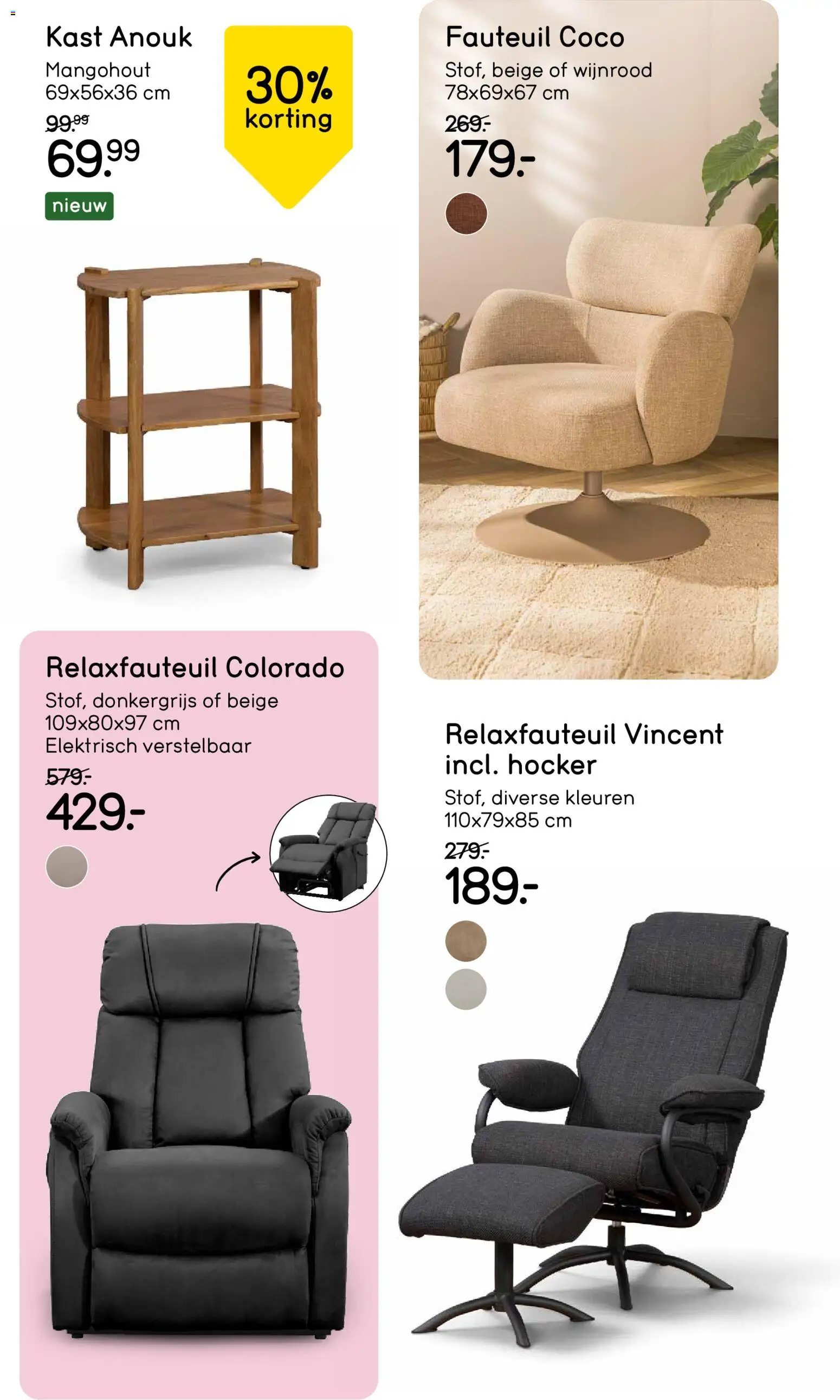 {H1} | Pagina: 7 | Producten: Fauteuil, Kast