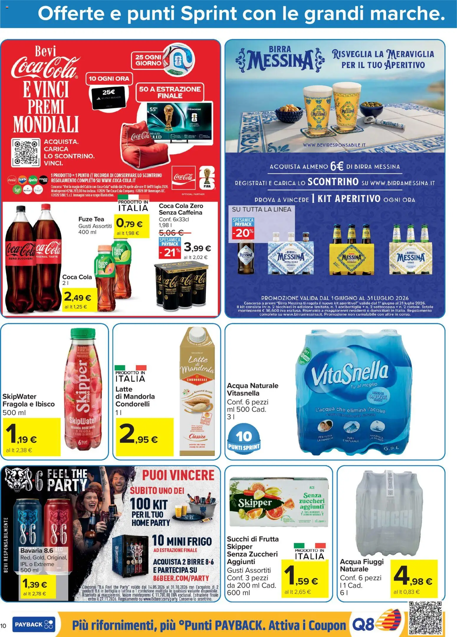 Volantino Carrefour del 16.06.2026 | Pagina: 10 | Prodotti: Acqua, Sale, The, Bottiglia