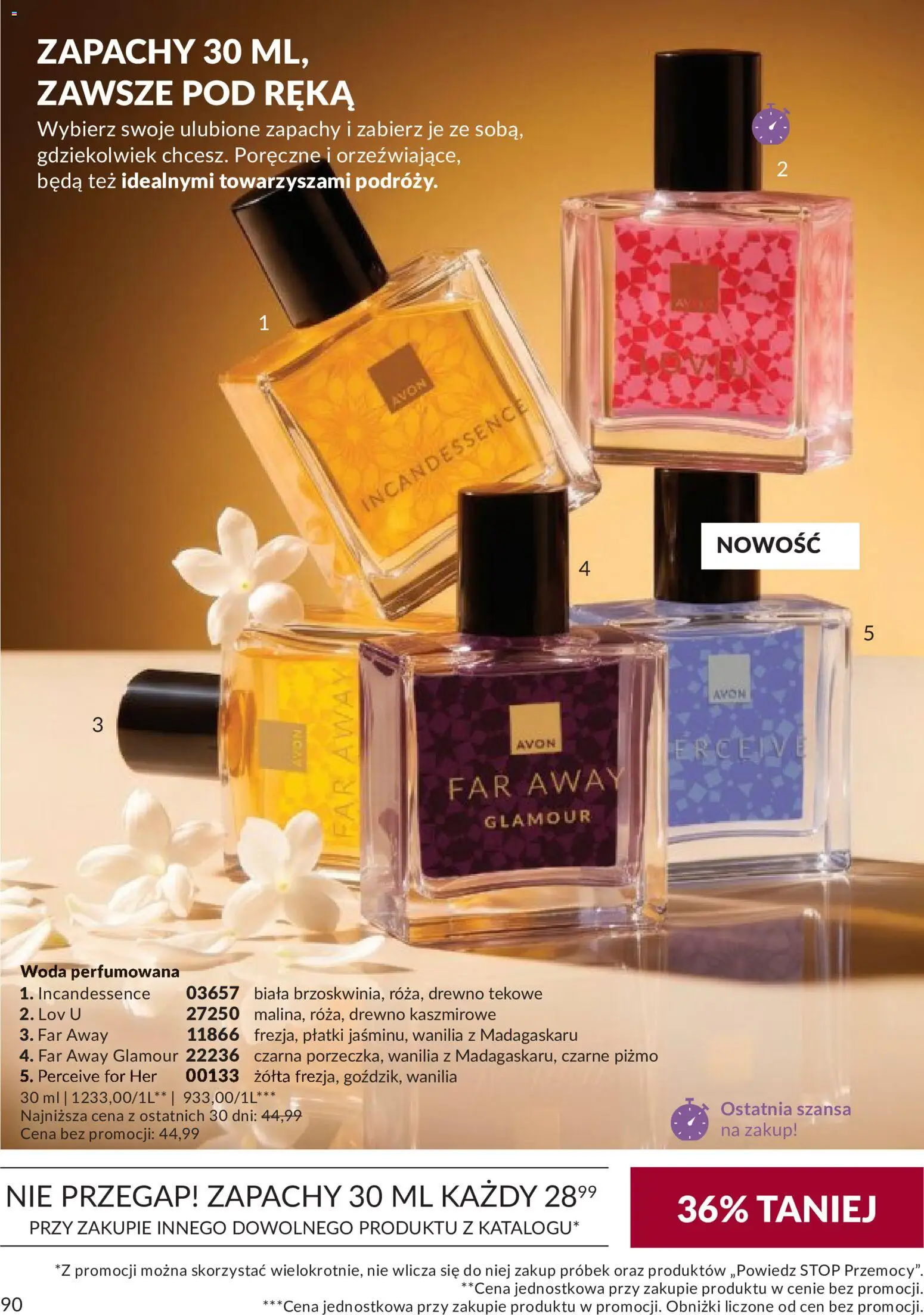 Avon Katalog 9 2026 od 01.09.2026 | Strona: 90 | Produkty: Płatki, Woda, Wanilia