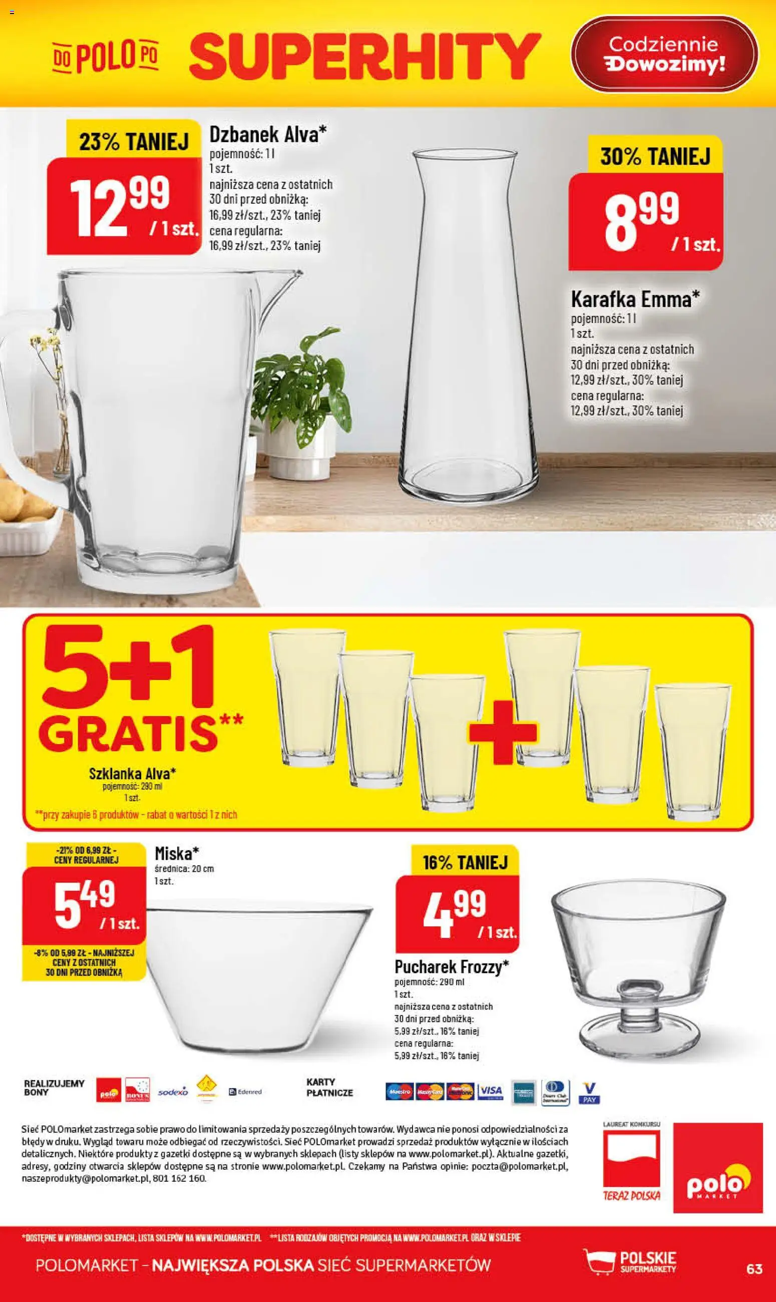 POLOmarket gazetka od 03.06.2026 | Strona: 63 | Produkty: Szklanka, Dzbanek