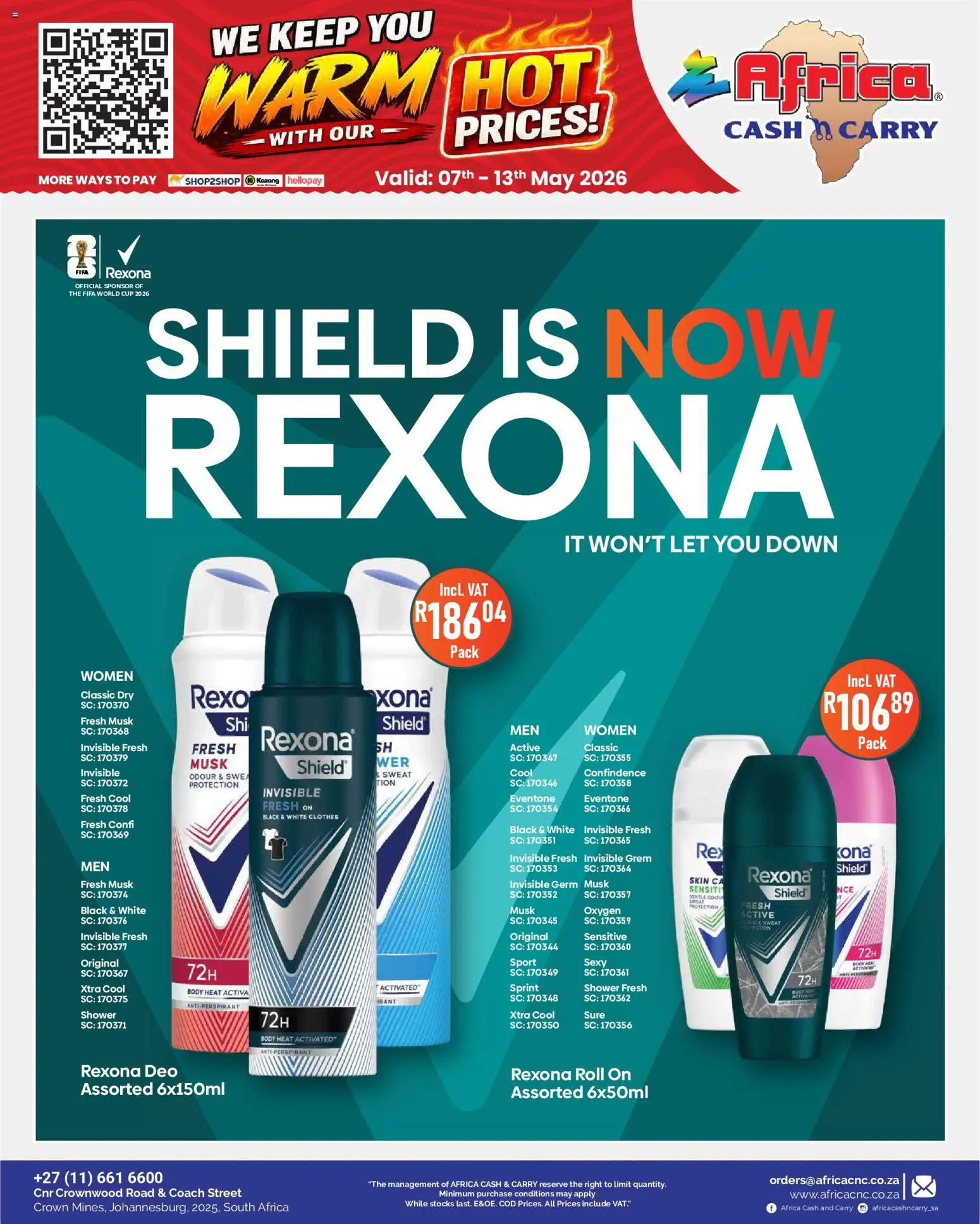 Africa Cash & Carry Specials | 07/05/2026 | How to get a limited discount? Save today! | South Africa