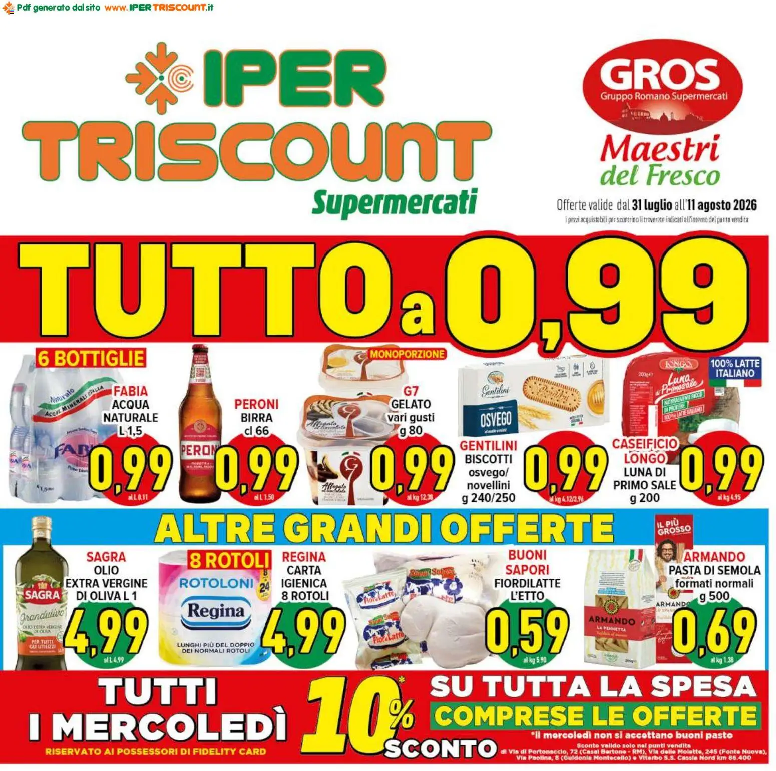Volantino Ipertriscount del 31/07/2026 | Pagina: 1