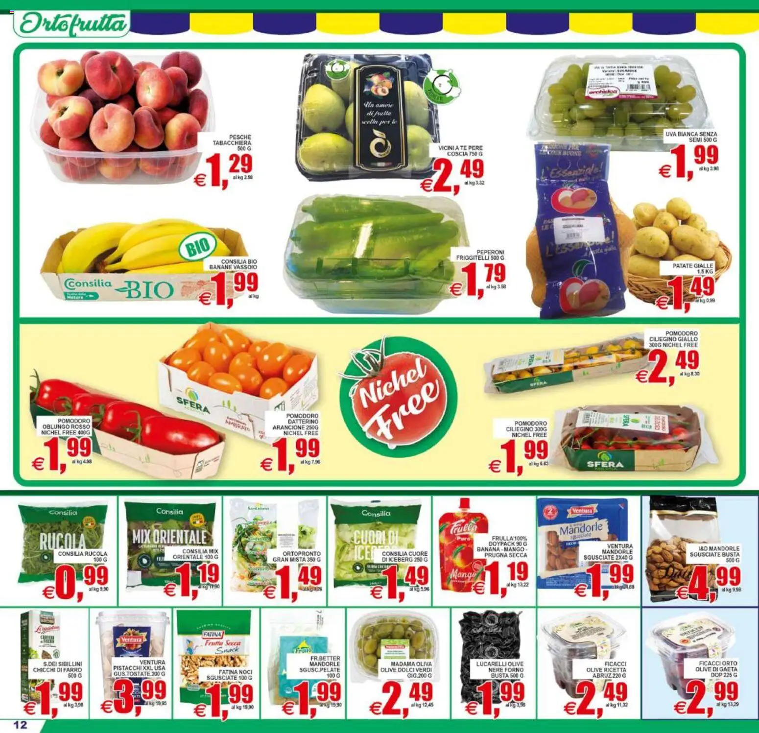 Volantino Pewex del 31/07/2026 | Pagina: 12 | Prodotti: Noci, Pistacchi, Dolci, Pesche