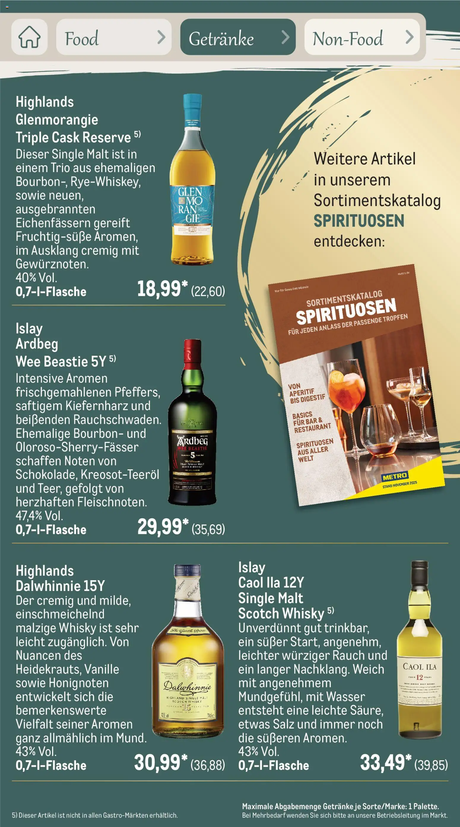 Metro Saisonkatalog Erfolgsrezept – gültig ab 01.10.2026 | Seite: 52 | Produkte: Whisky, Vanille, Salz, Bourbon