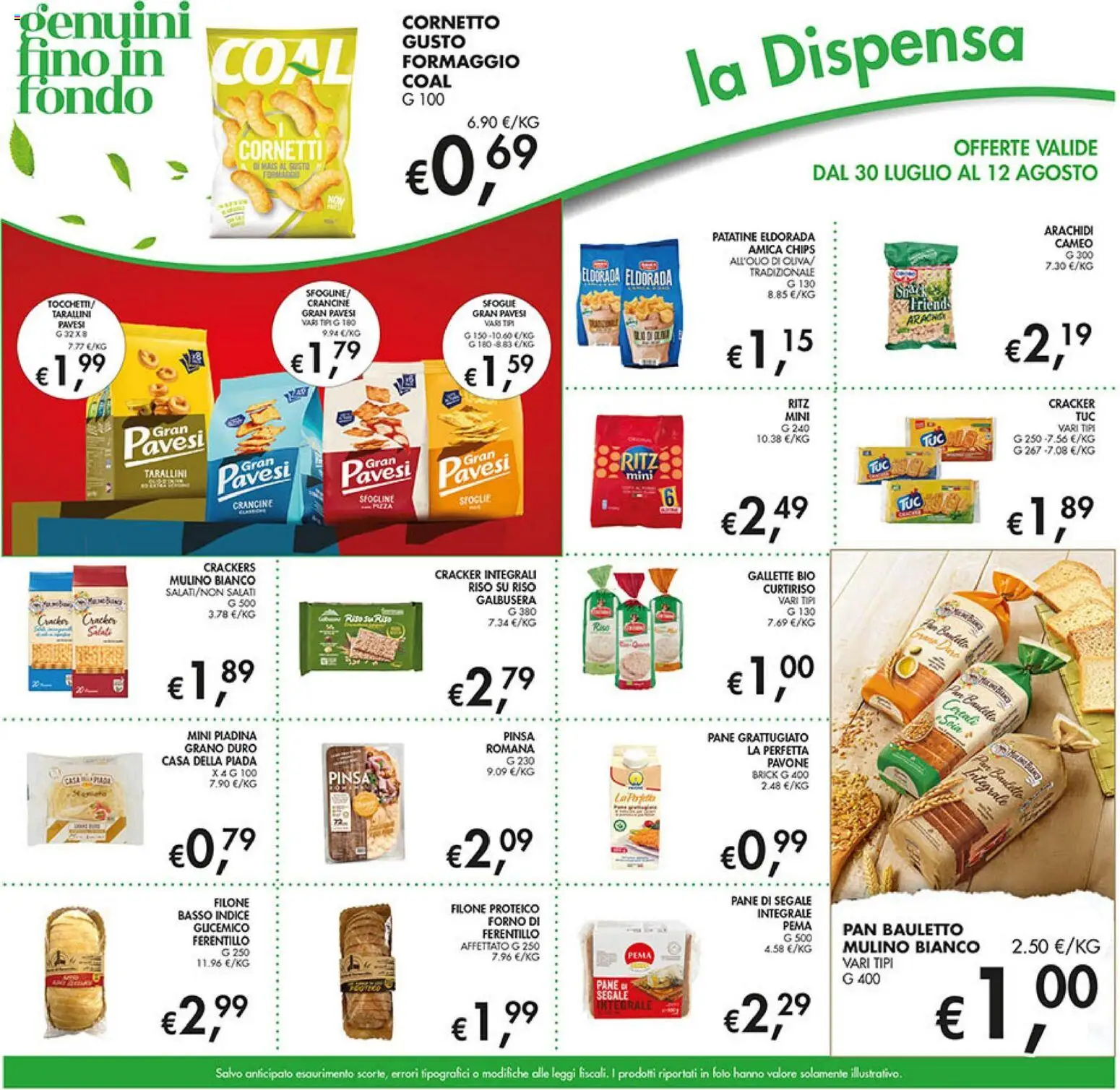 Volantino Coal del 30/07/2026 | Pagina: 19 | Prodotti: Pane, Riso, Crackers, Forno