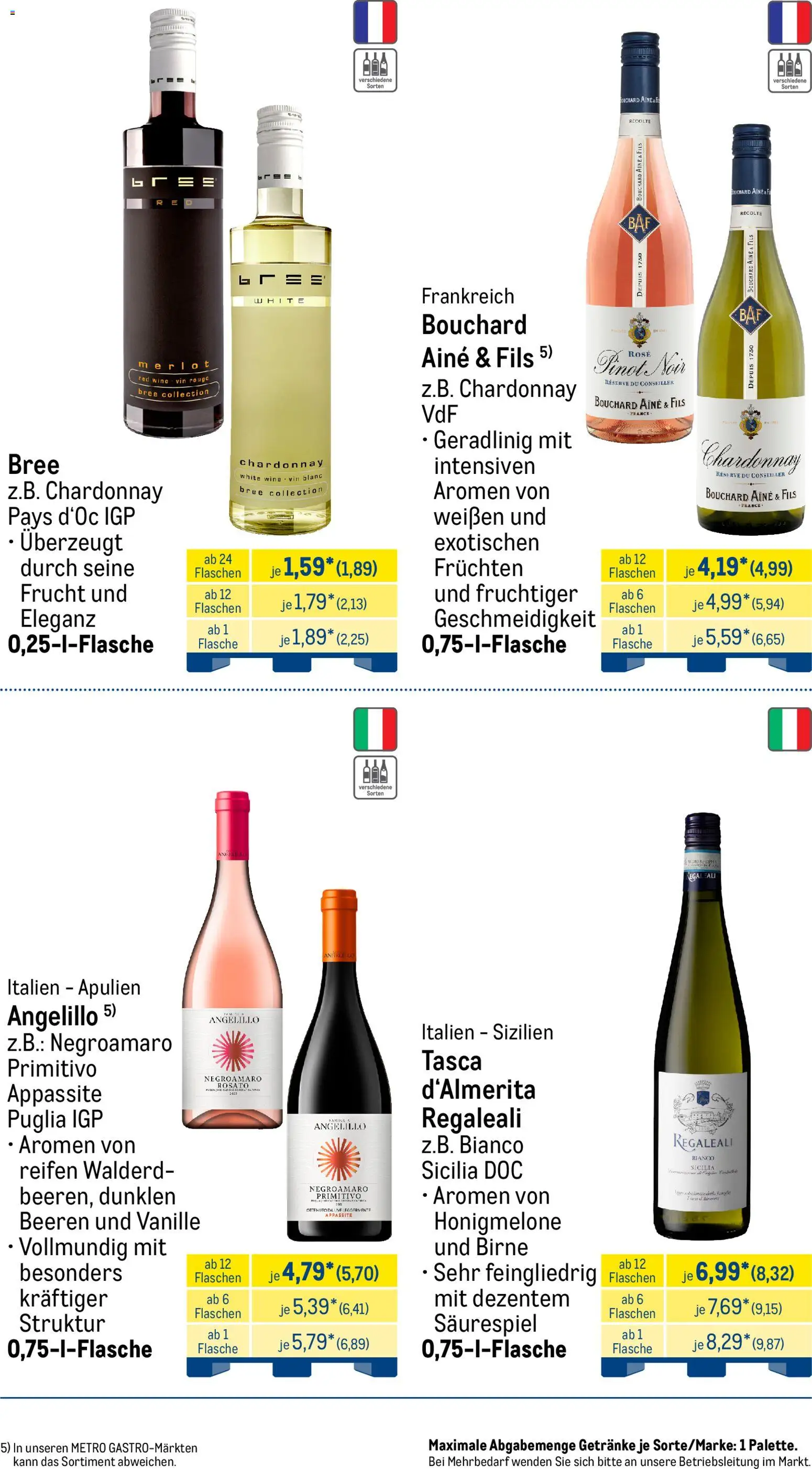 Metro Monats-Menü – gültig ab 01.07.2026 | Seite: 31 | Produkte: Merlot, Rouge, Honigmelone, Birne