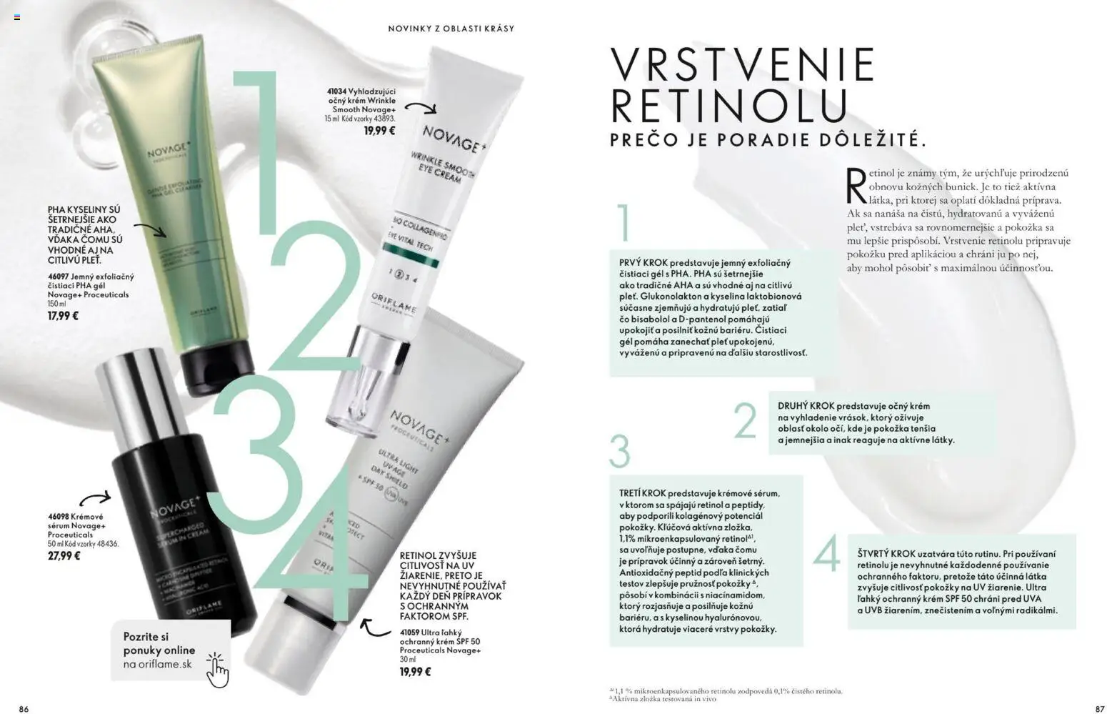 Nové Oriflame akcie – leták je platný od 11.11.2026 | Strana: 44 | Produkty: Pór, Krém