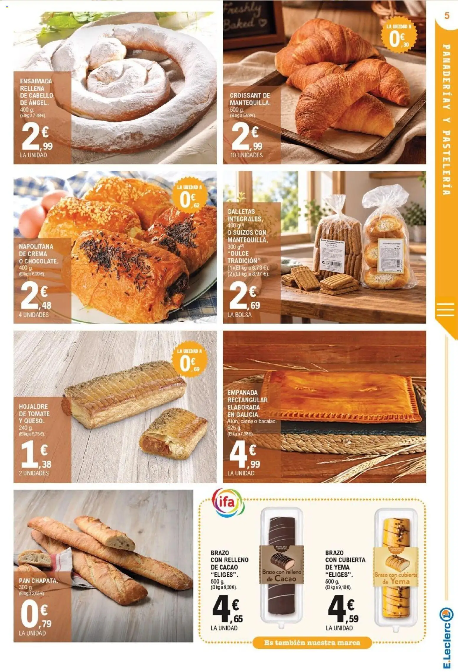 E.Leclerc - Soria │ válido desde el 21/10/2026 | Página: 5 | Productos: Chocolate, Crema, Galletas, Cacao