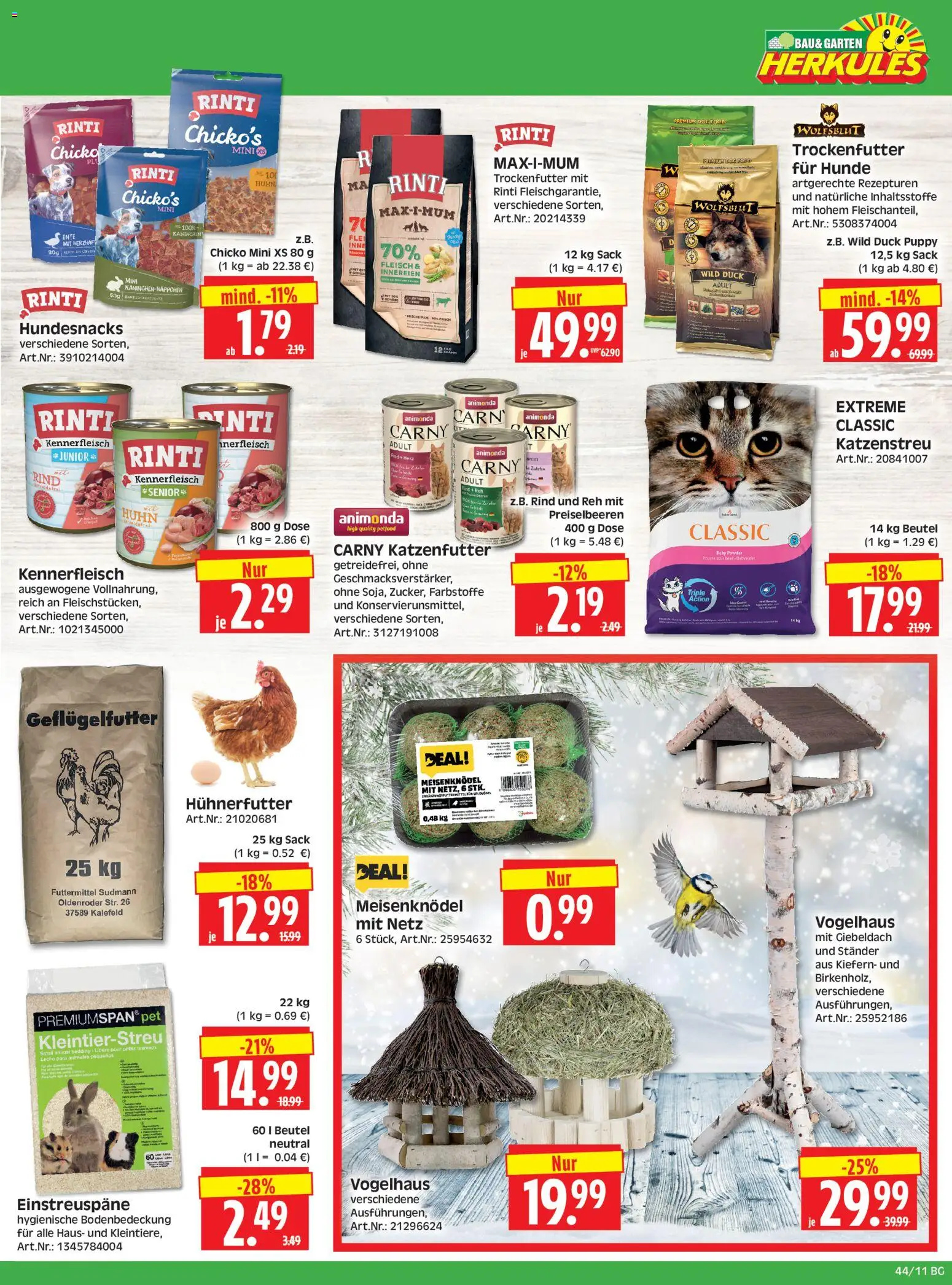 HERKULES Bau & Garten – gültig ab 26.10.2026 | Seite: 11 | Produkte: Dusche, Preiselbeeren, Fleisch, Ente