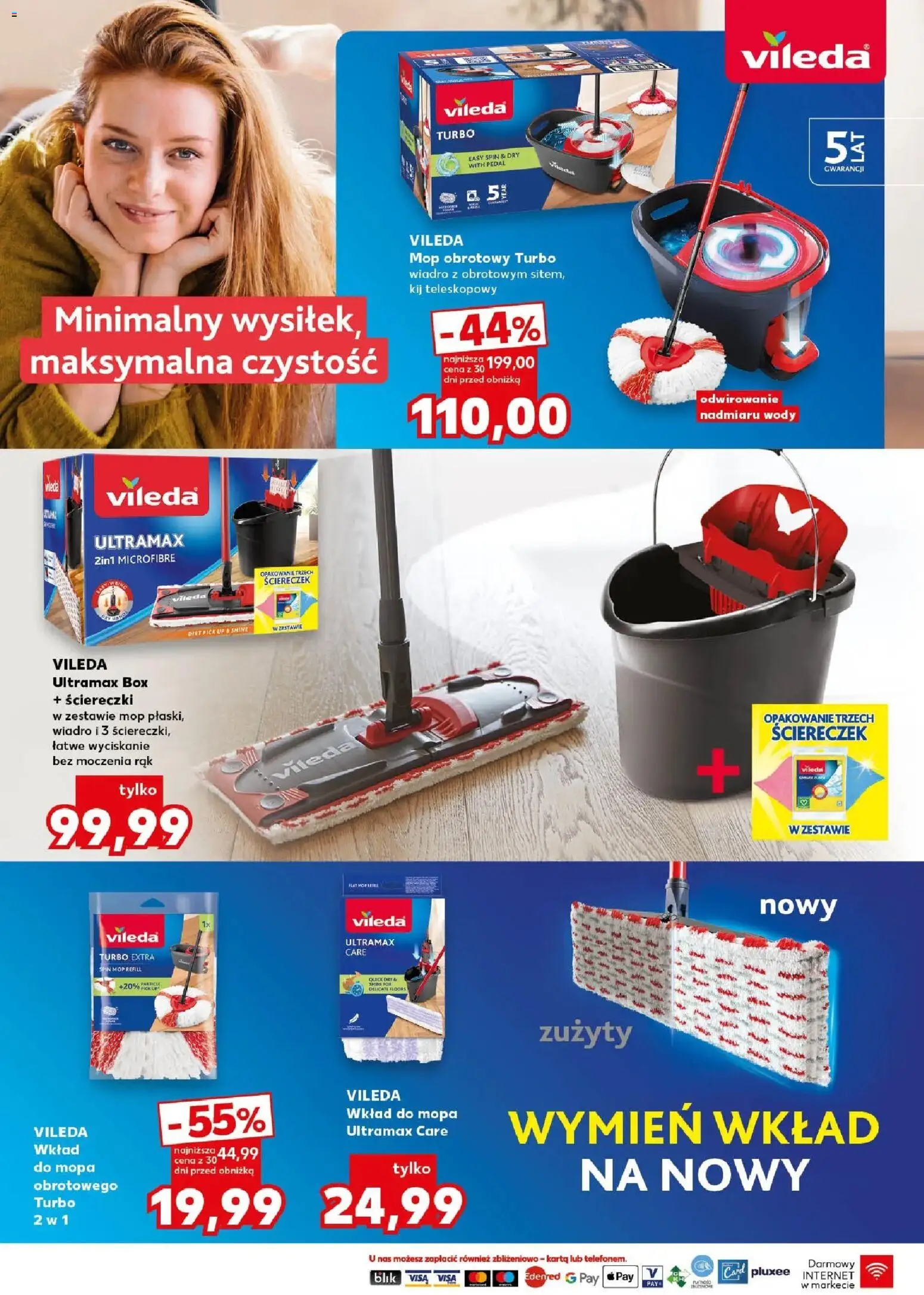 Kaufland gazetka - Złap Okazje od 03.06.2026 | Strona: 2 | Produkty: Karta, Mop obrotowy, Vileda