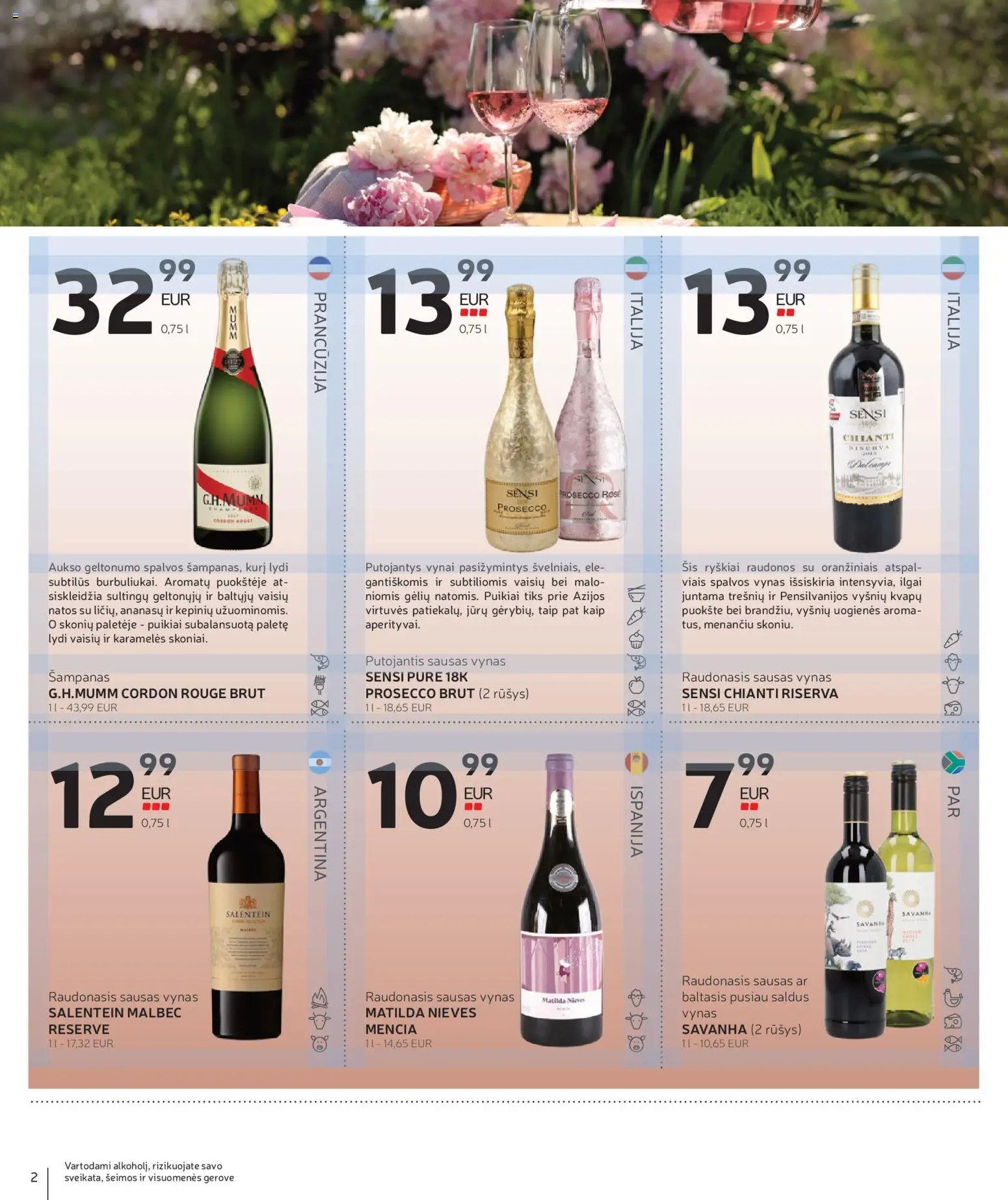 Rimi akcijos nuo 16.06.2026 | Puslapis: 2 | Prekių: Vynas