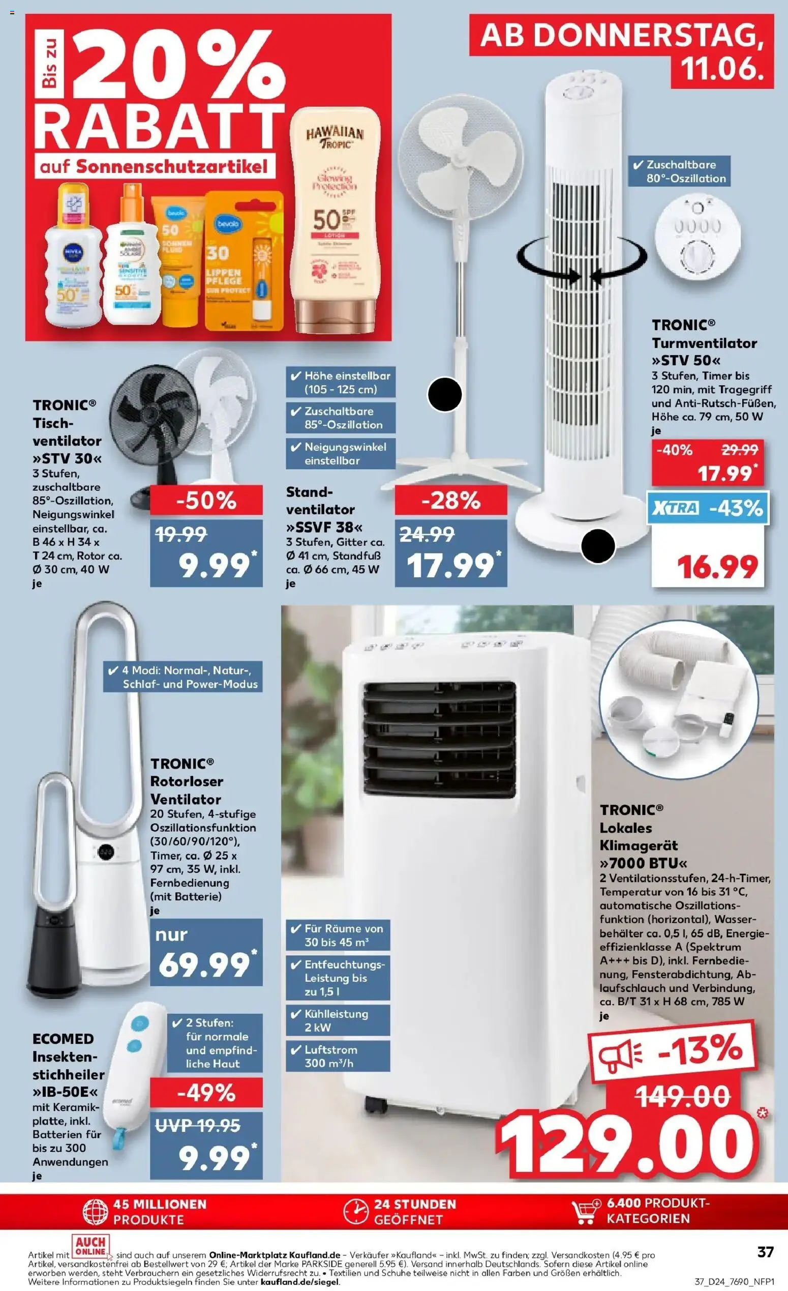 Kaufland Prospekt Heilbronn – gültig ab 08.06.2026 | Seite: 46 | Produkte: Batterien, Batterie, Klimagerät, Turmventilator