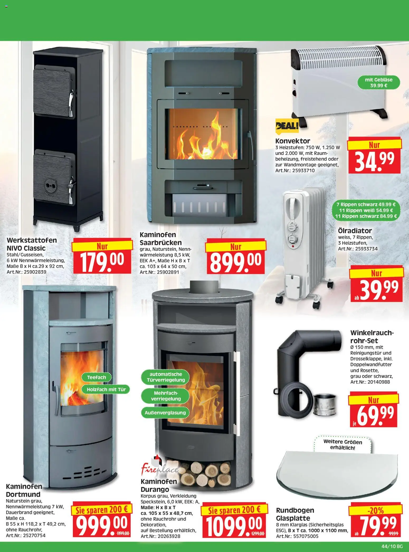 HERKULES Bau & Garten – gültig ab 26.10.2026 | Seite: 10 | Produkte: Tür, Kaminofen