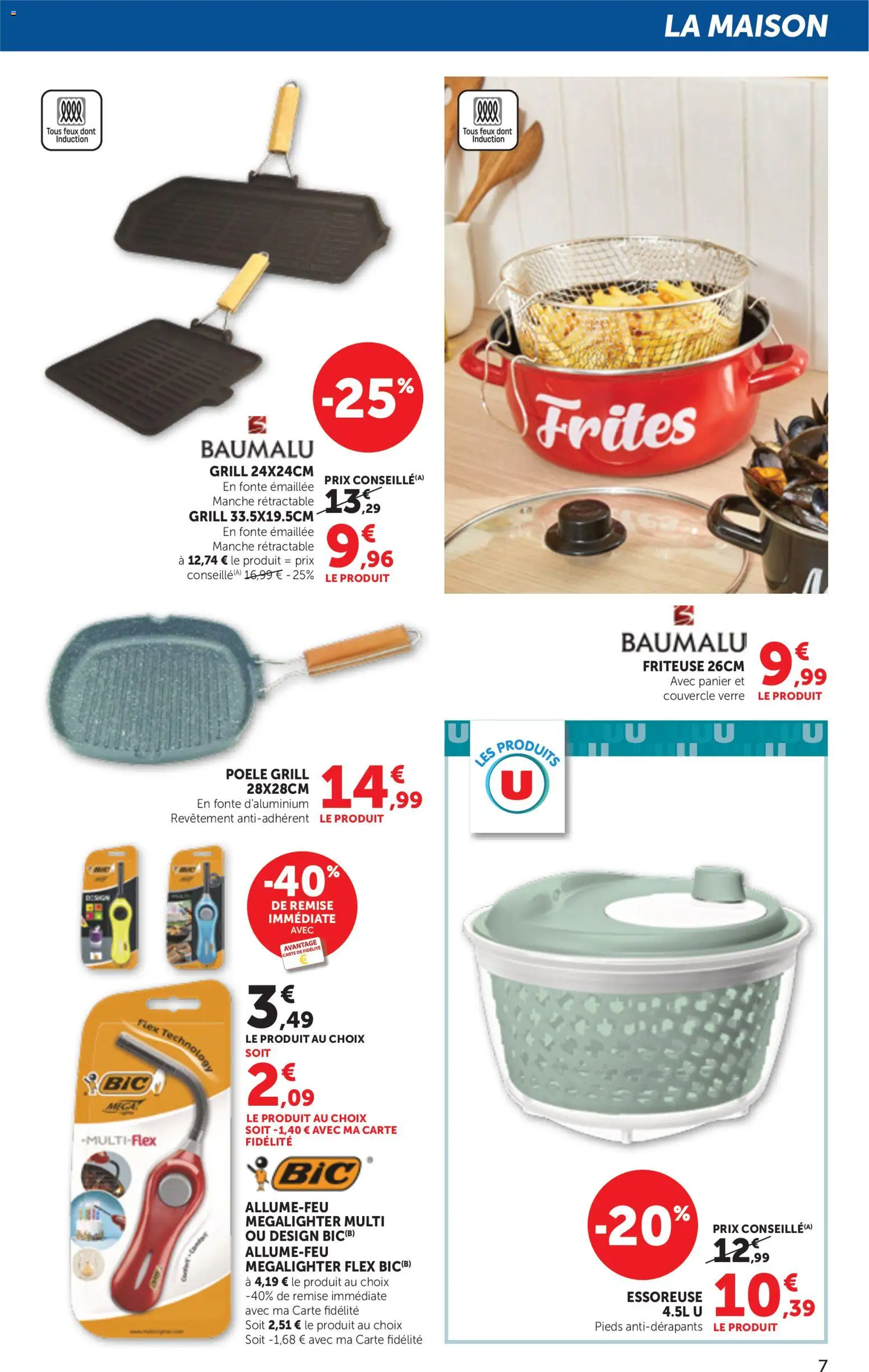 {H1} | Page: 7 | Produits: Poêle, Grill, Friteuse, Frites