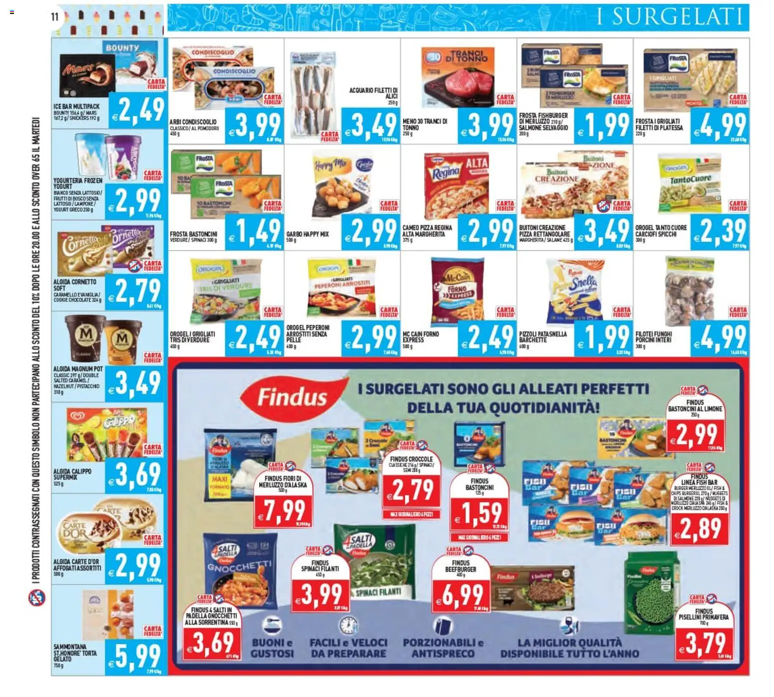 Volantino PIM Supermercati del 12/08/2026 | Pagina: 11 | Prodotti: Salmone, Pomodoro, Limone, Fiori