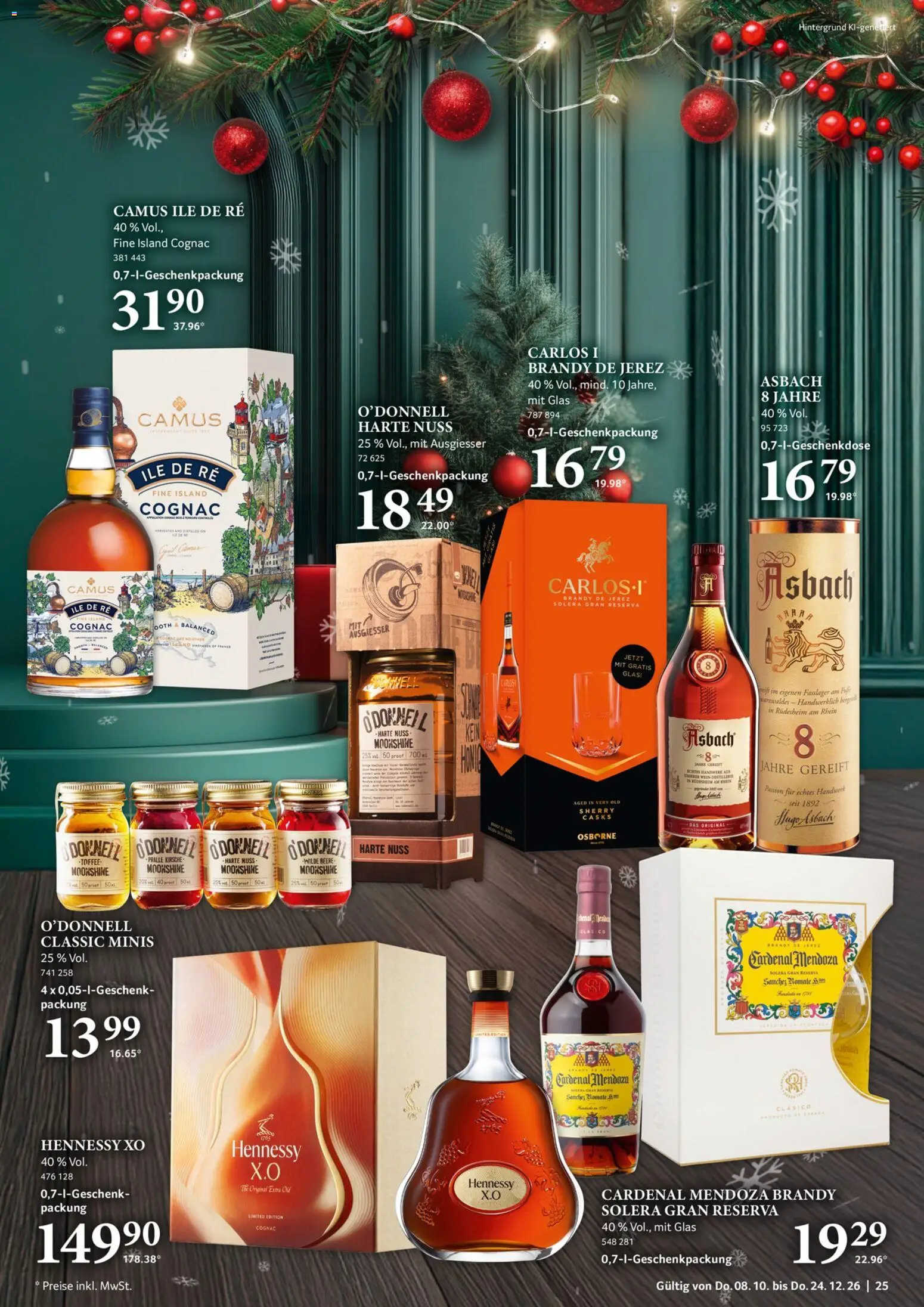 Selgros Feine Geschenke – gültig ab 08.10.2026 | Seite: 25 | Produkte: Osborne, Hennessy, Hugo, Asbach