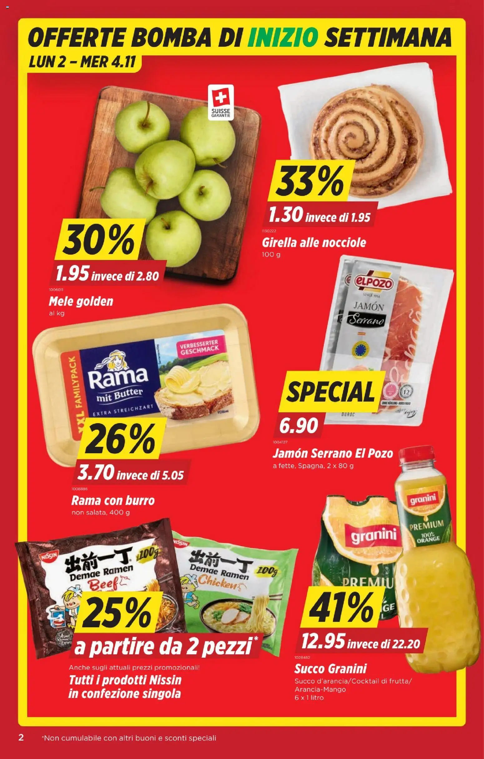 Denner aktionen IT – gültig ab 29.10.2026 | Seite: 2 | Produkte: Butter