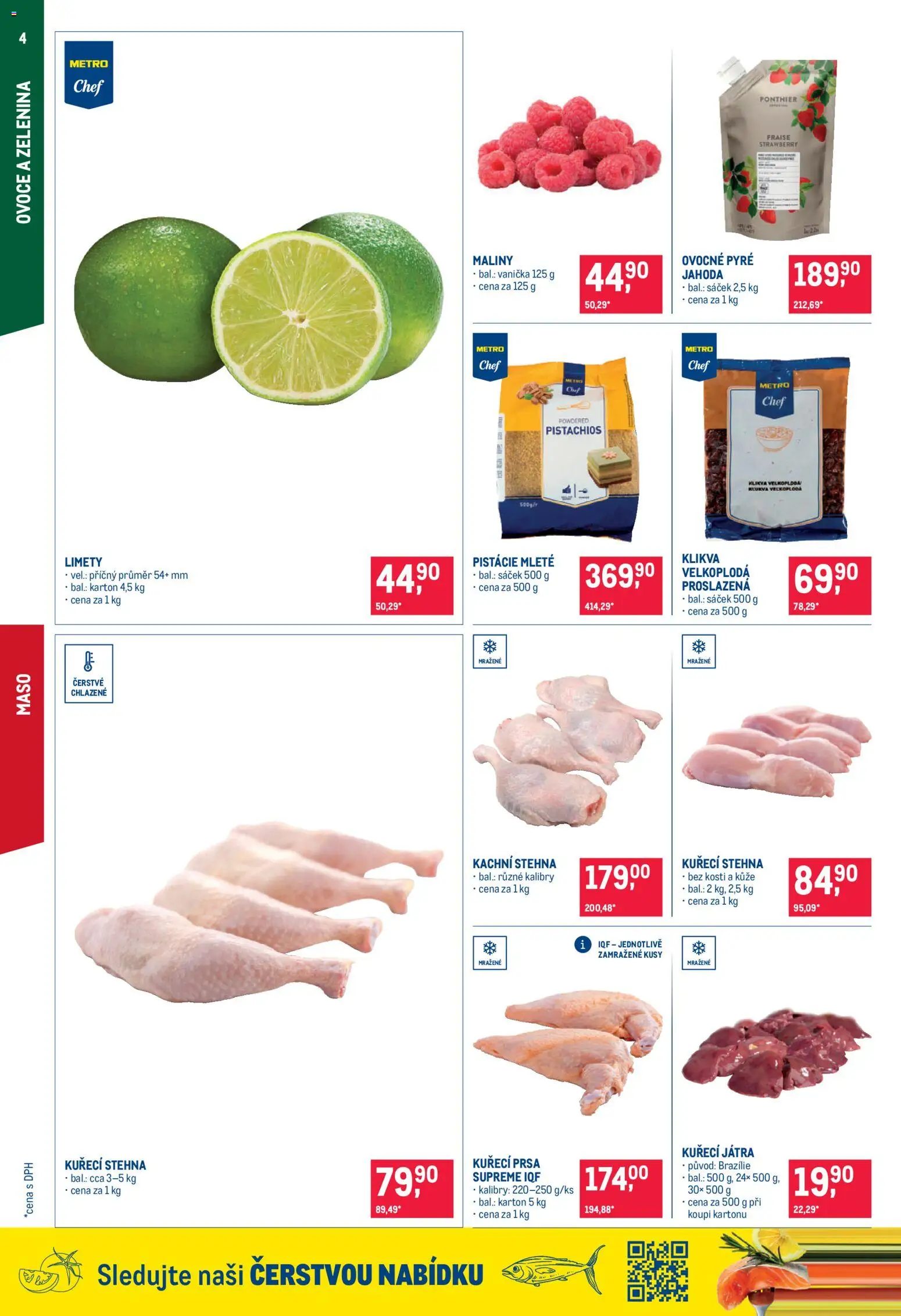 Makro leták - Gastronomie od 03.06.2026 | Strana: 4 | Produkty: Ovoce, Kachni stehna, Kuřecí Játra, Kuřecí stehna