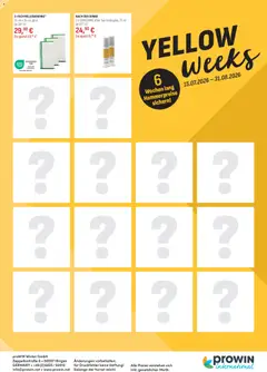 Angebote ProWIN Yellow-weeks Juli / August 2026 ab 15.07.2026 gültig