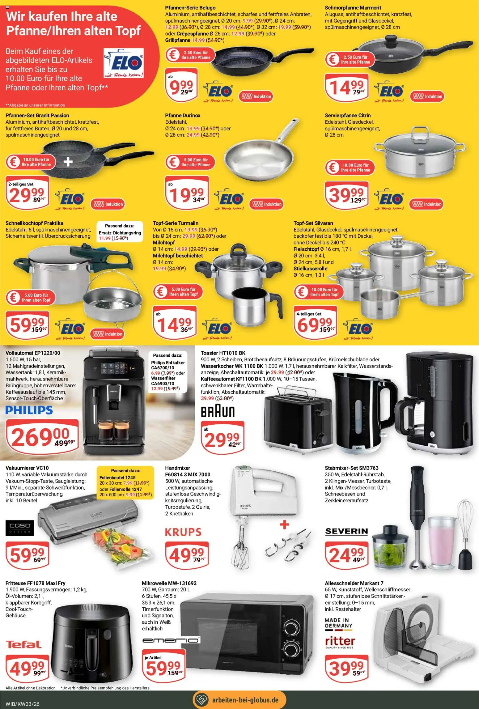 Globus Prospekt Wiesbaden-Nordenstadt – gültig ab 10.08.2026 | Seite: 26 | Produkte: Krups, Wasserkocher, Vakuumierer, Handmixer
