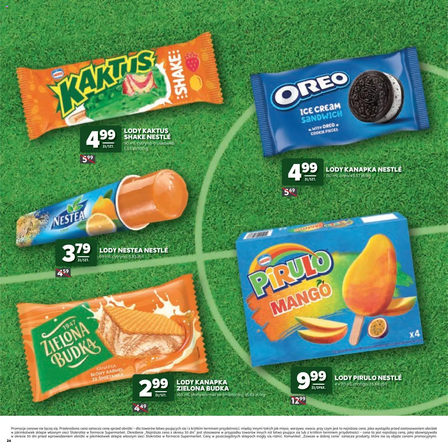 Stokrotka gazetka - Mistrzostwa Świata od 11.06.2026 | Strona: 24 | Produkty: Mango, Stokrotka, Sandwich, Lody