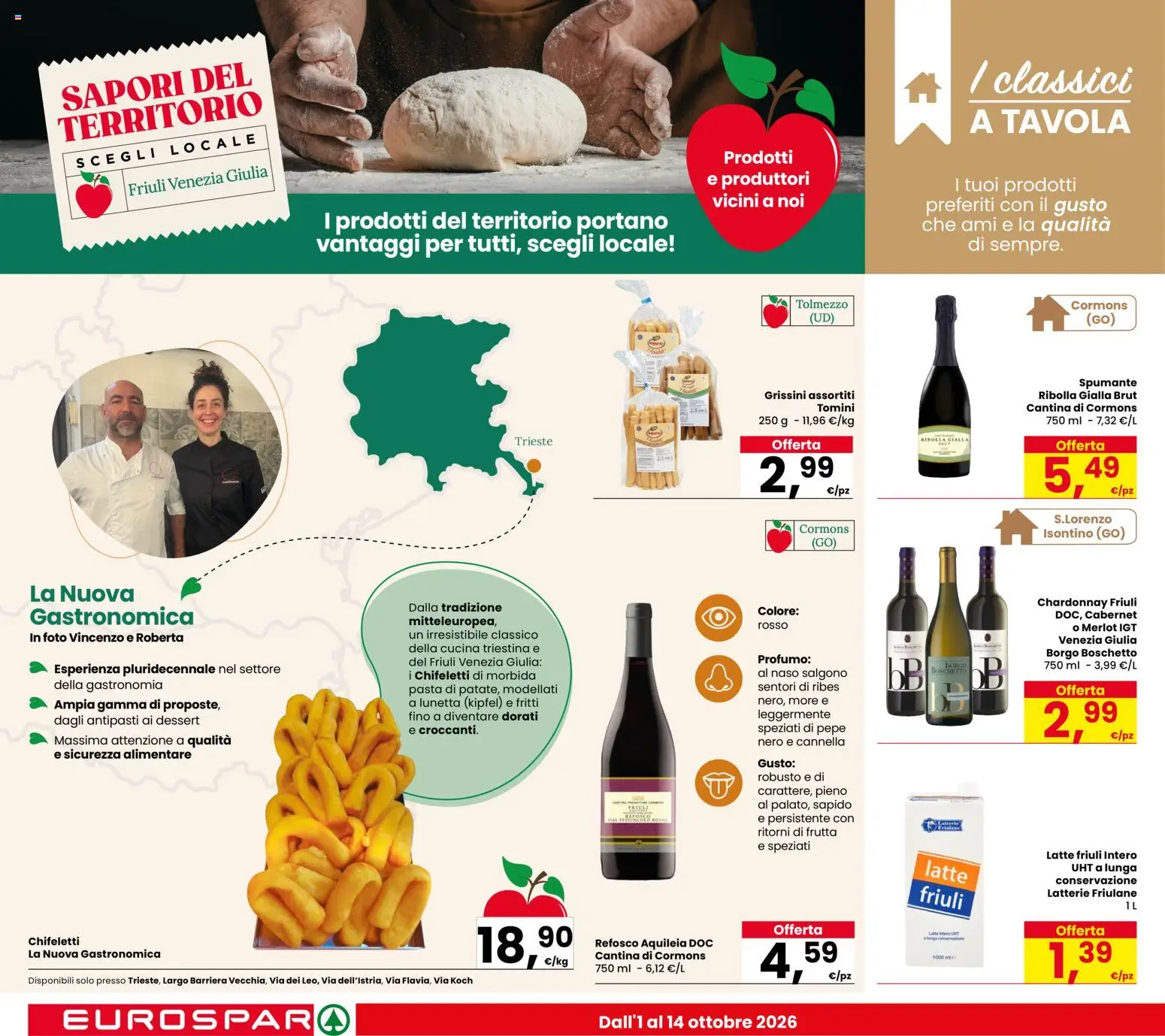 Volantino Eurospar del 01/10/2026 | Pagina: 12 | Prodotti: Pepe, Spumante, Dessert, Profumo