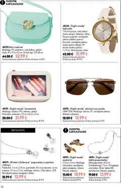Oriflame leidinys galioja nuo 2026.08.26 | Puslapis: 78 | Prekių: Akiniai nuo saulės, Laikrodis, Rankinė, Akiniai