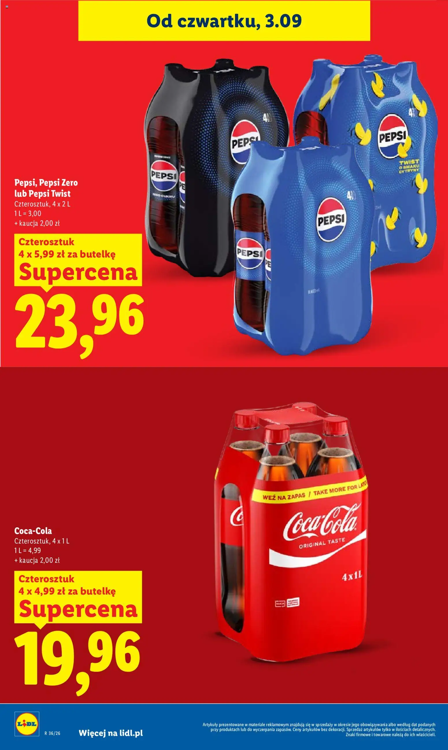 Lidl Polsko leták od 03.09.2026 | Strana: 14 | Produkty: Pepsi, Pepsi Zero